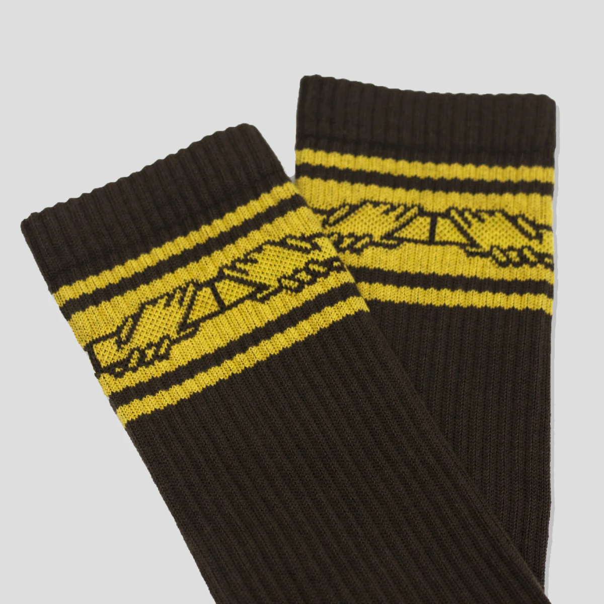 Pass~Port Store & Gallery Exclusive Inter~Solid Sox - Brown - Image 3