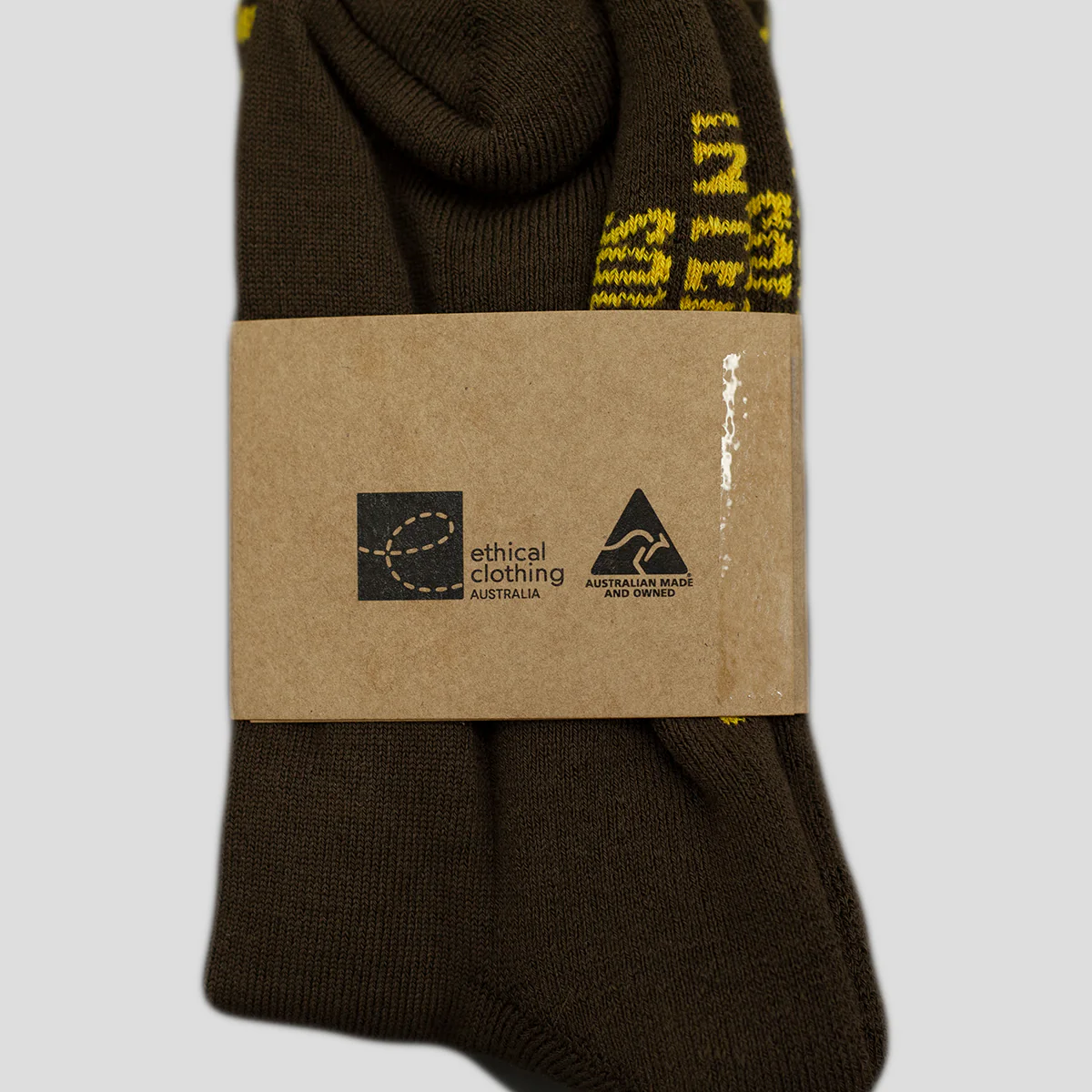 Pass~Port Store & Gallery Exclusive Inter~Solid Sox - Brown - Image 5