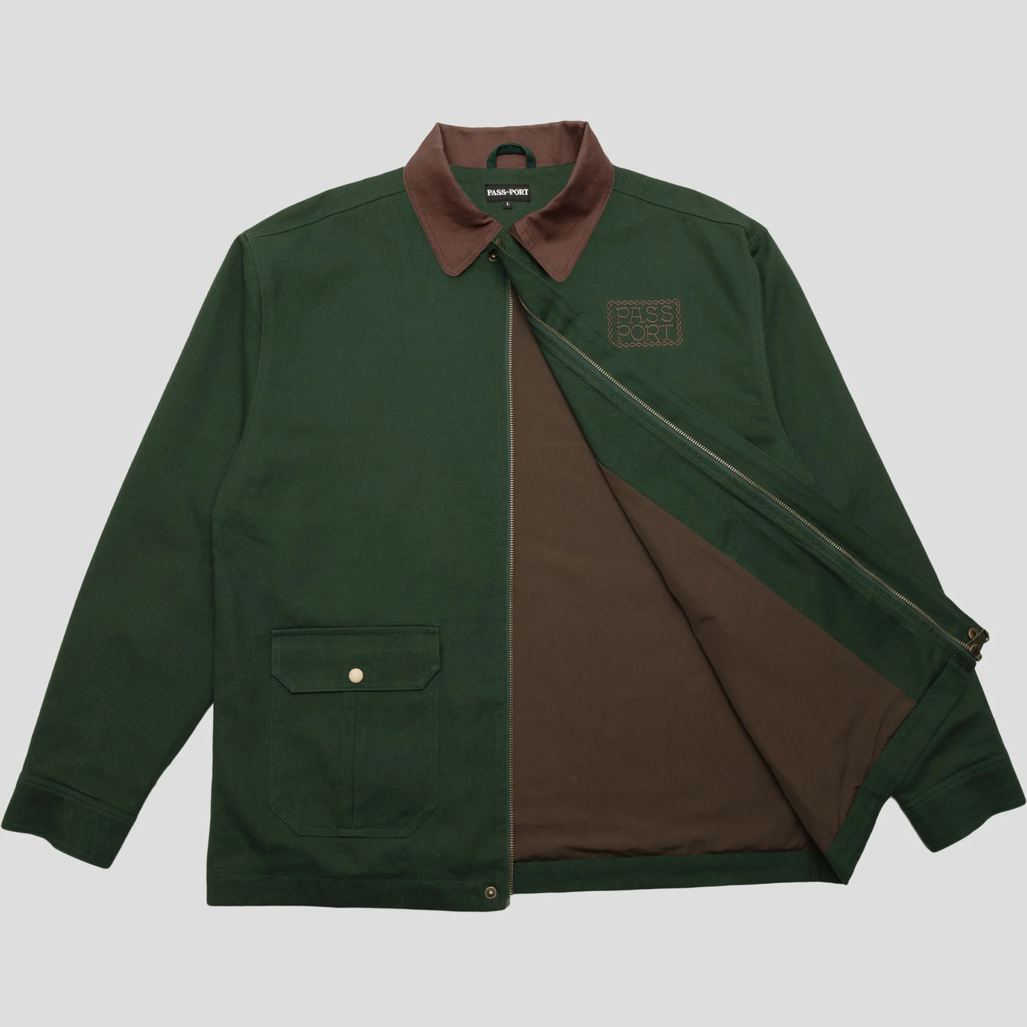 Pass~Port Invasive Logo Yard Jacket - Forest Green - Image 3