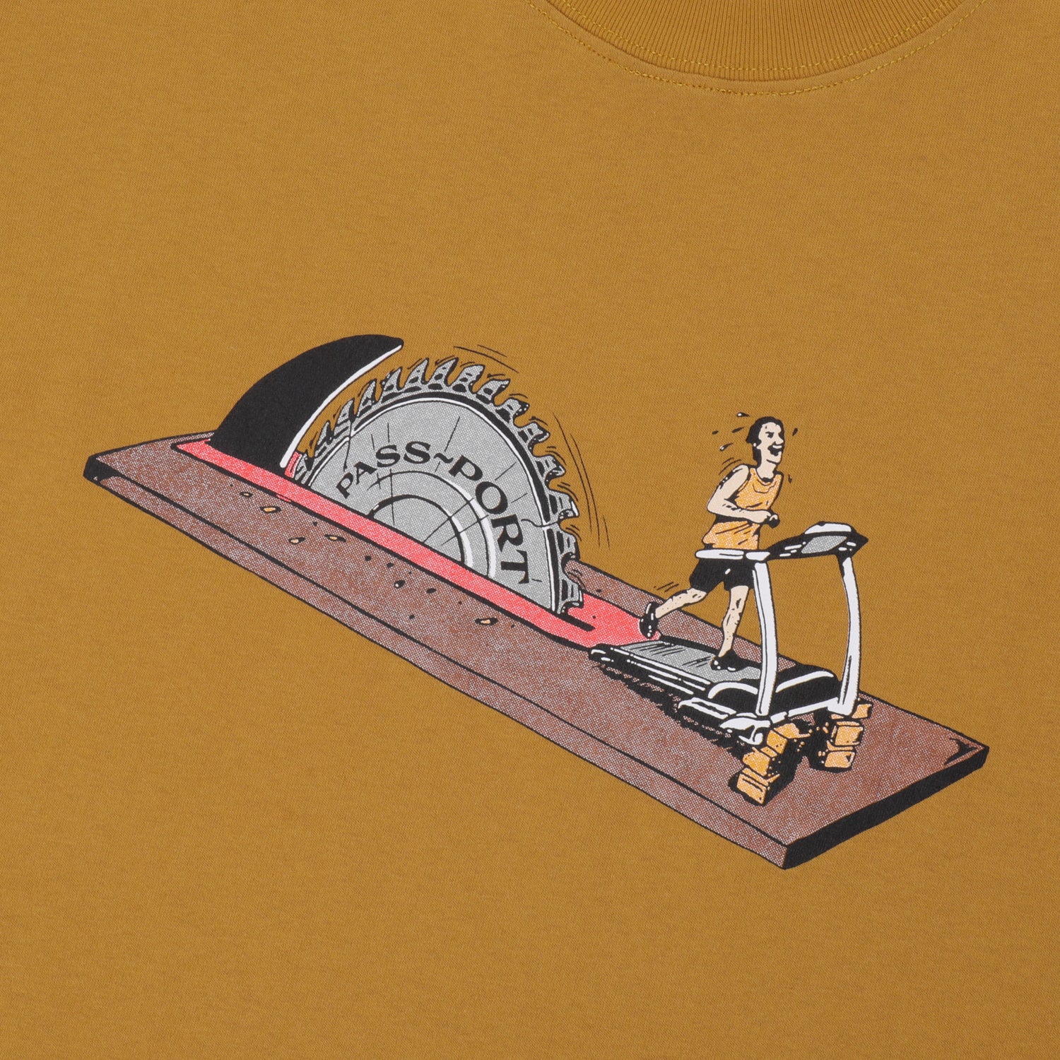 Pass~Port Keep Running Tee - Mustard - Image 2