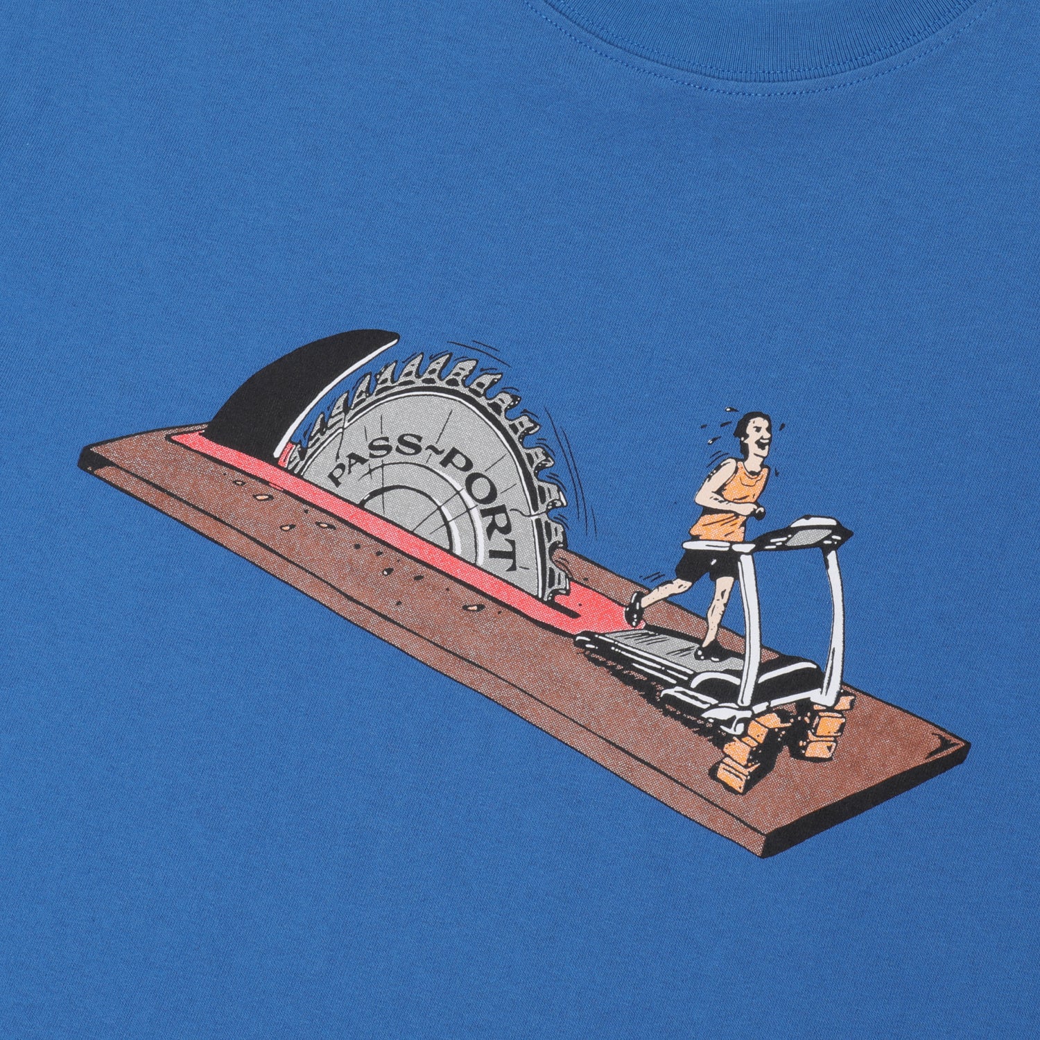 Pass~Port Keep Running Tee - Washed Royal Blue - Image 3