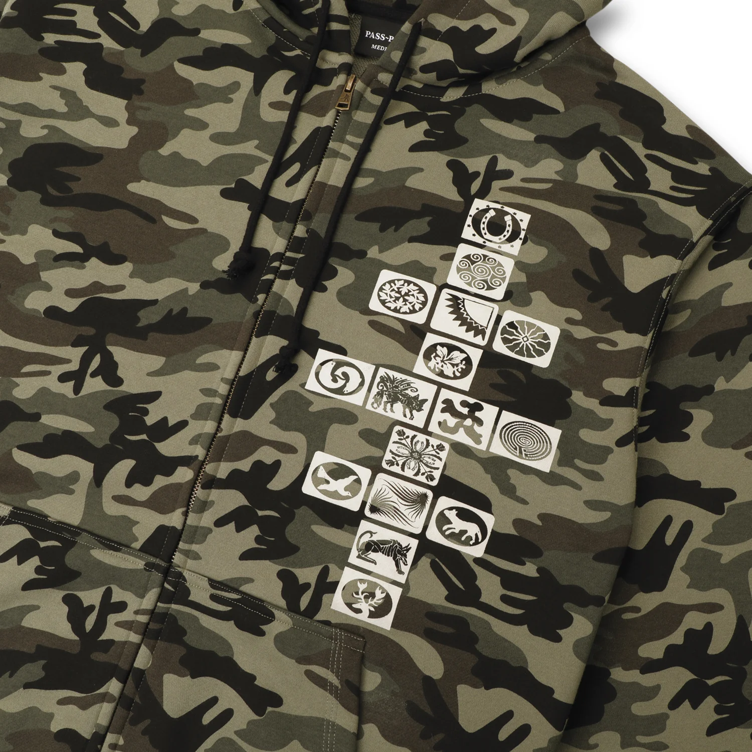 Pass~Port Kollassi Zip Hoodie - Woodland Camo - Image 6