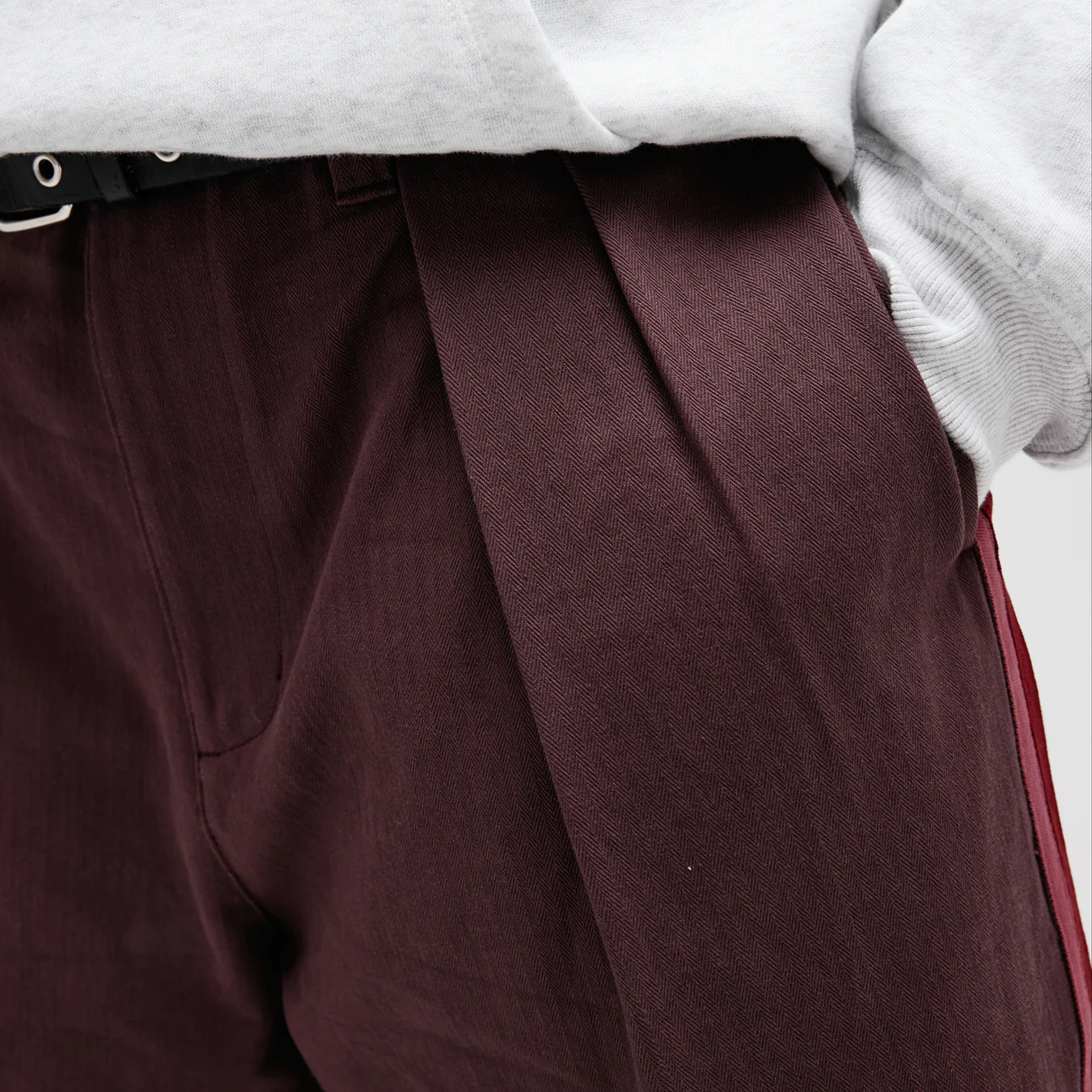 Pass~Port Leagues Club Pant - Side Stripe Plum - Image 10