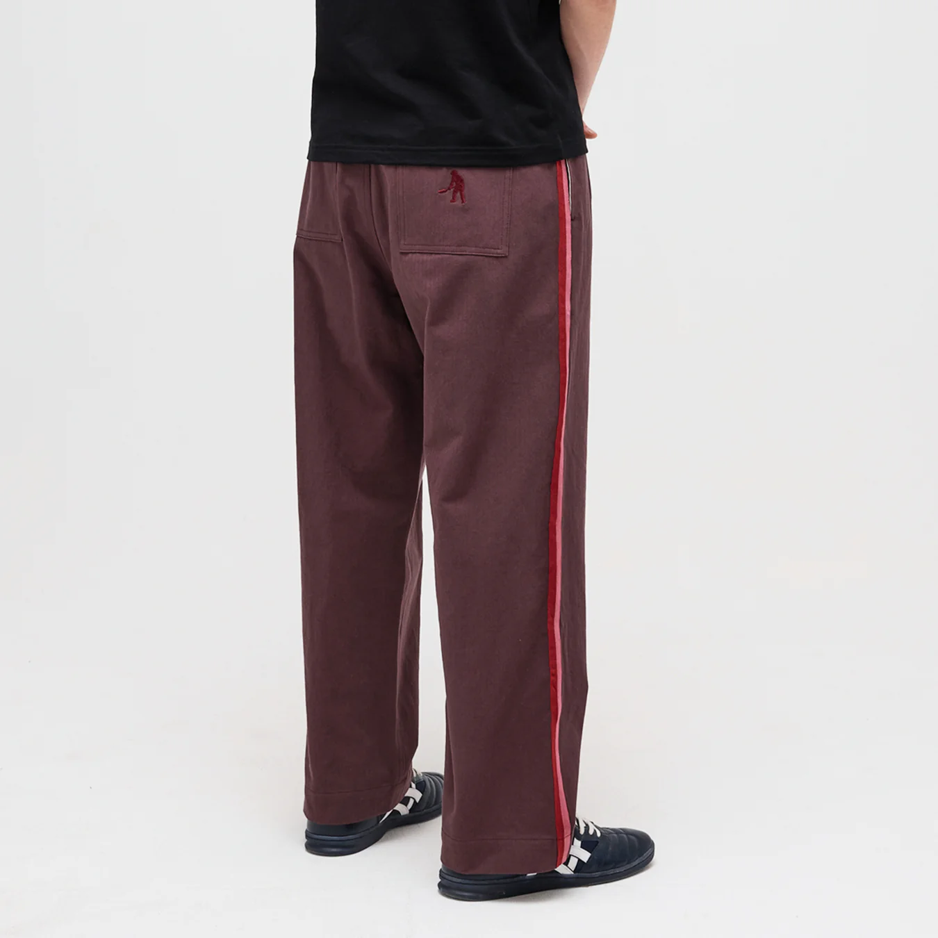 Pass~Port Leagues Club Pant - Side Stripe Plum - Image 5