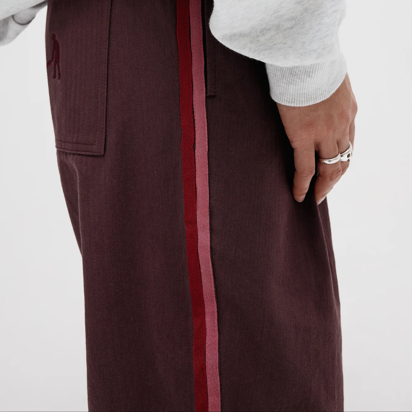 Pass~Port Leagues Club Short - Side Stripe Plum - Image 11