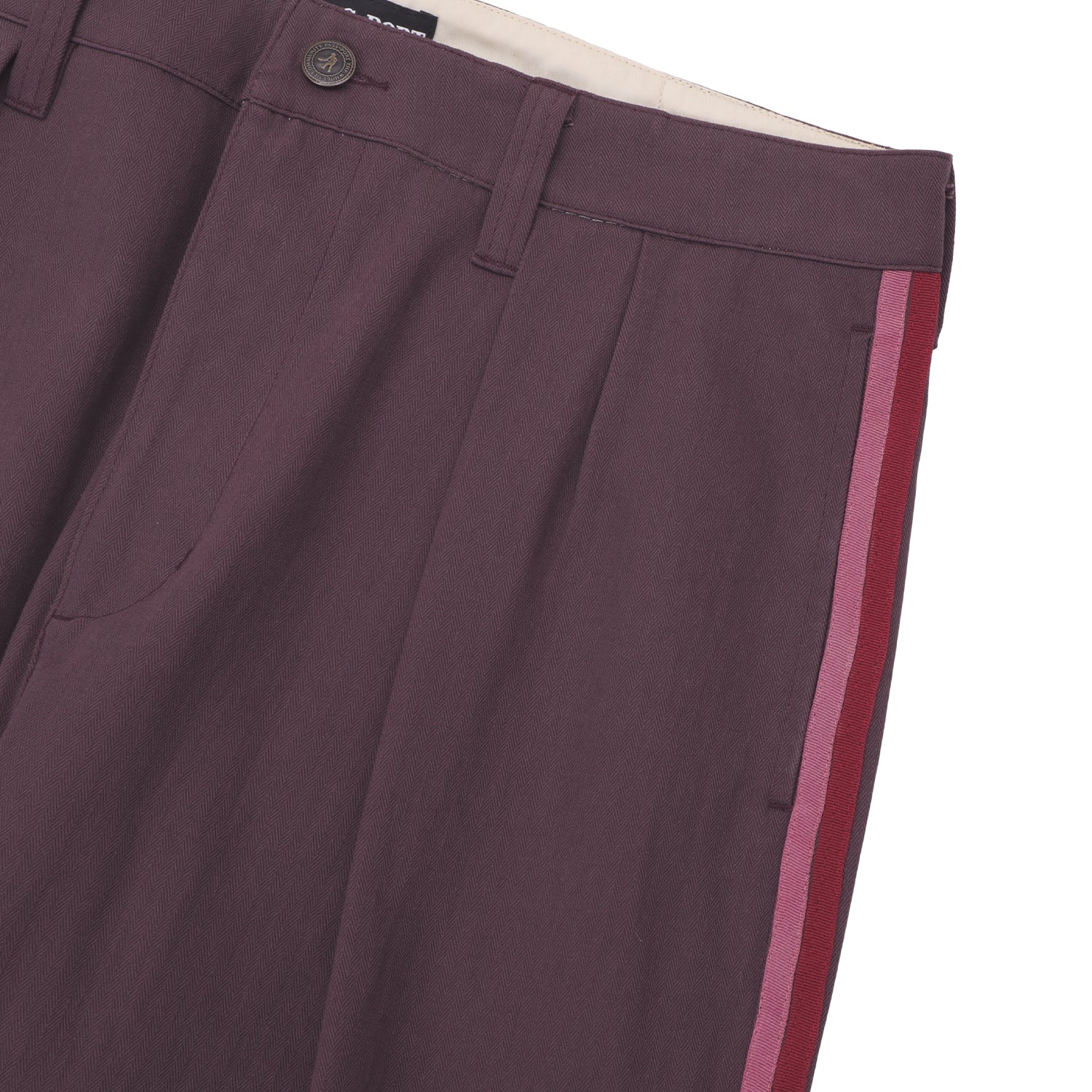Pass~Port Leagues Club Short - Side Stripe Plum - Image 6