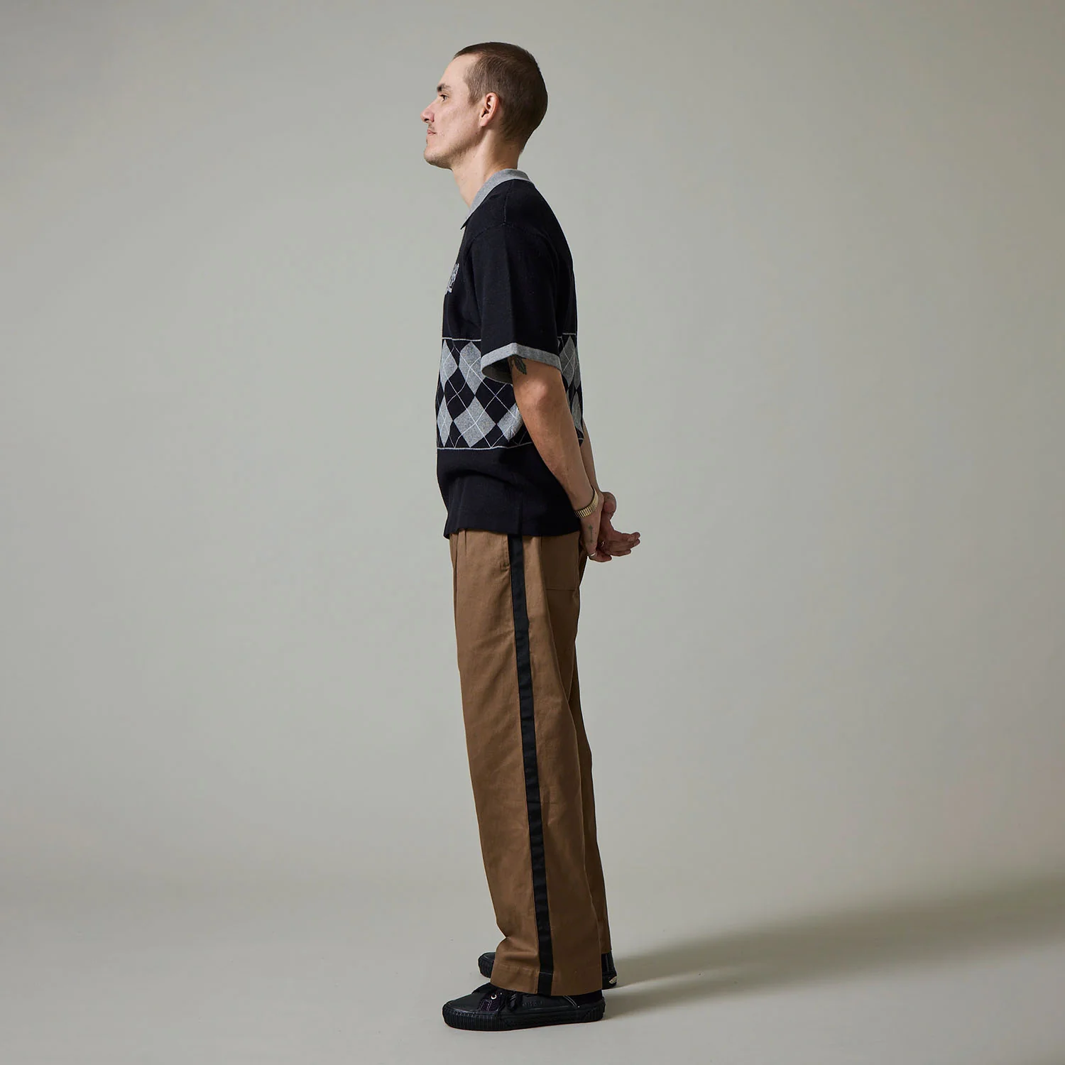 Pass~Port Leagues Club Striped Pant - Taupe / Black - Image 5