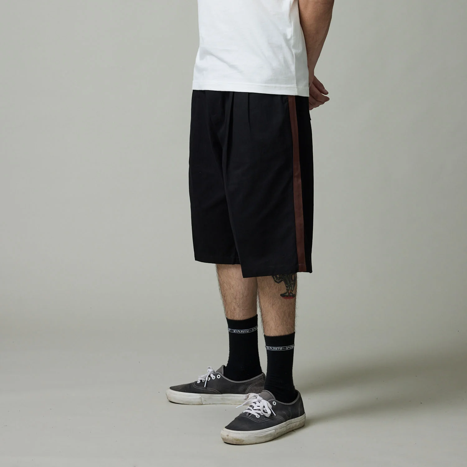 Pass~Port Leagues Club Striped Short - Black / Brown - Image 2