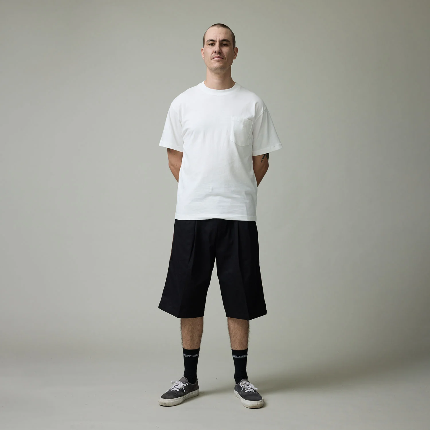 Pass~Port Leagues Club Striped Short - Black / Brown - Image 4