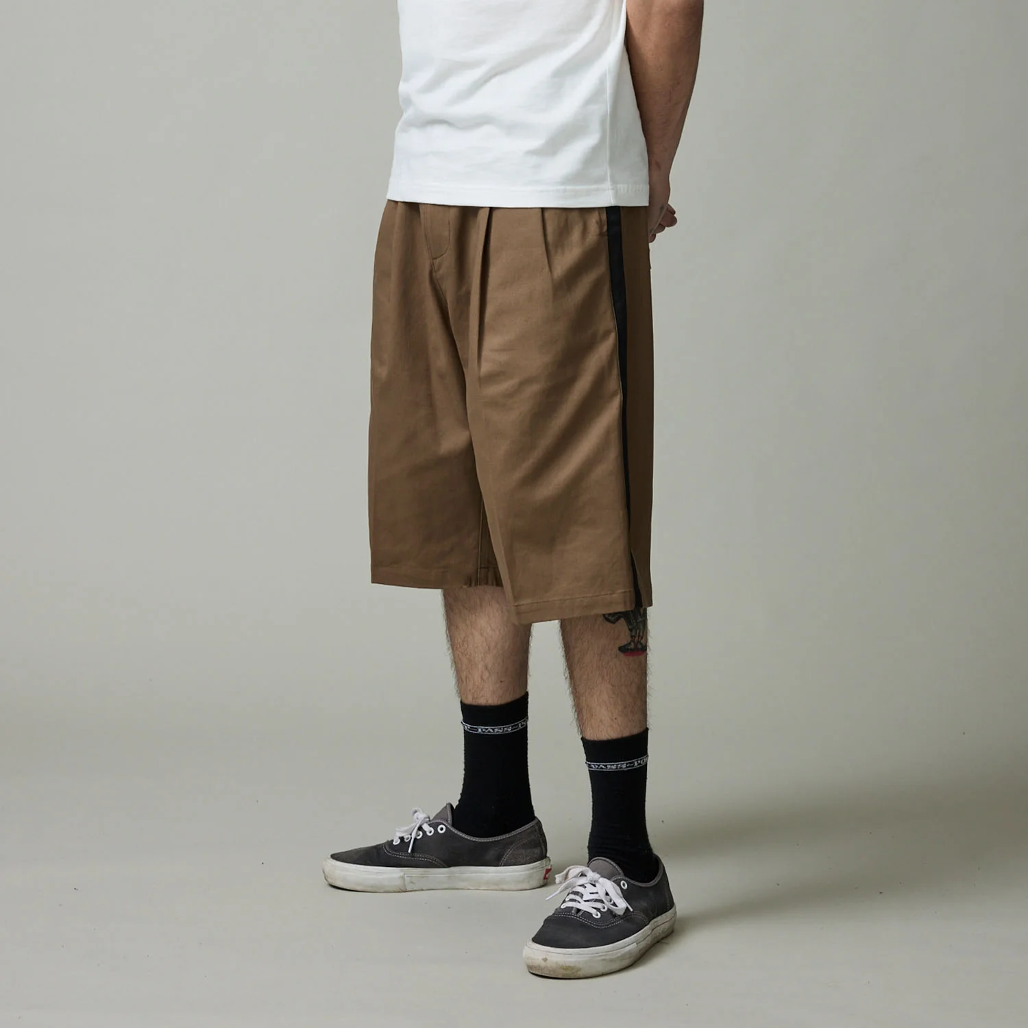 Pass~Port Leagues Club Striped Short - Taupe / Black - Image 2
