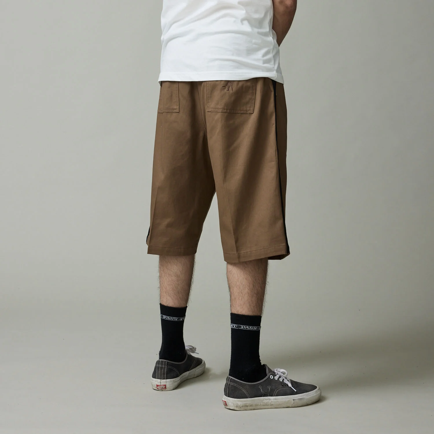 Pass~Port Leagues Club Striped Short - Taupe / Black - Image 3