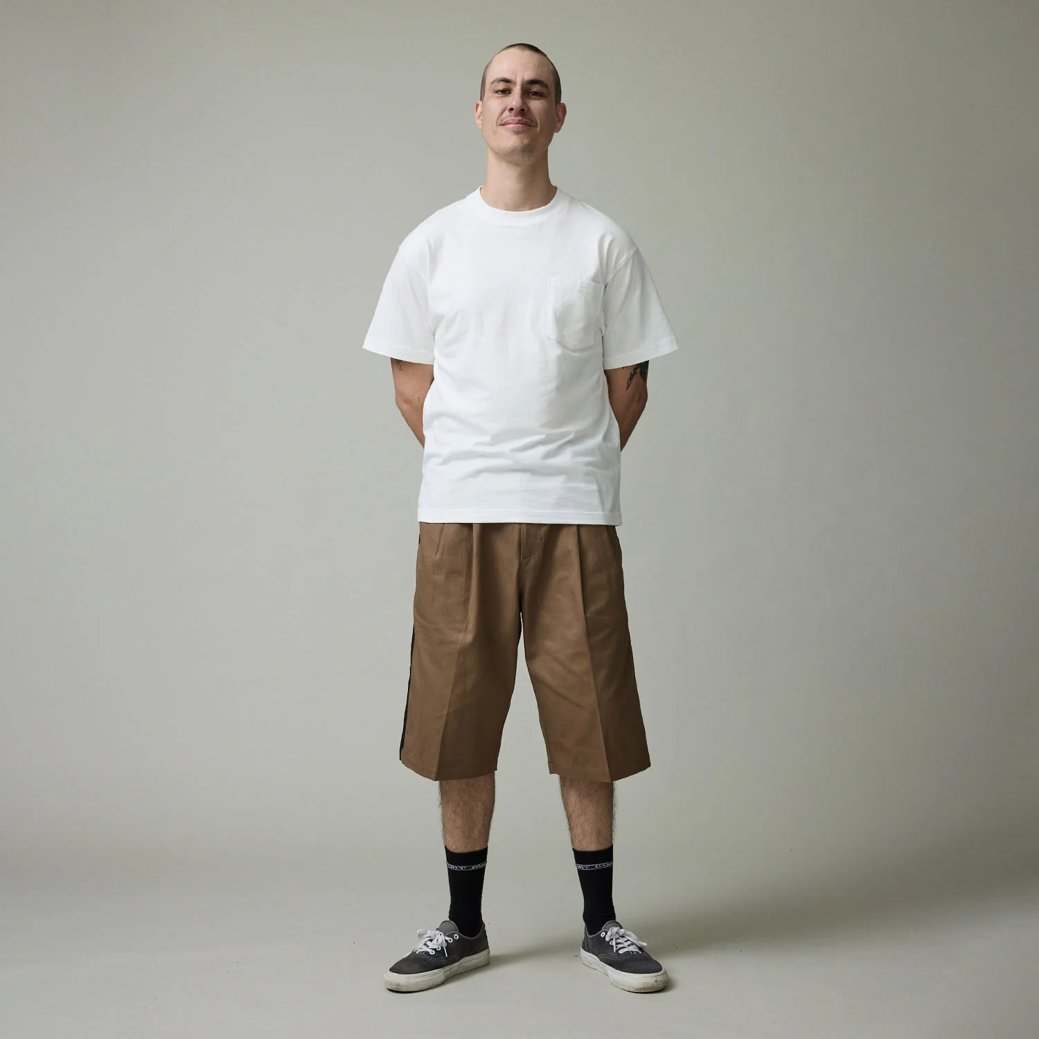 Pass~Port Leagues Club Striped Short - Taupe / Black - Image 4