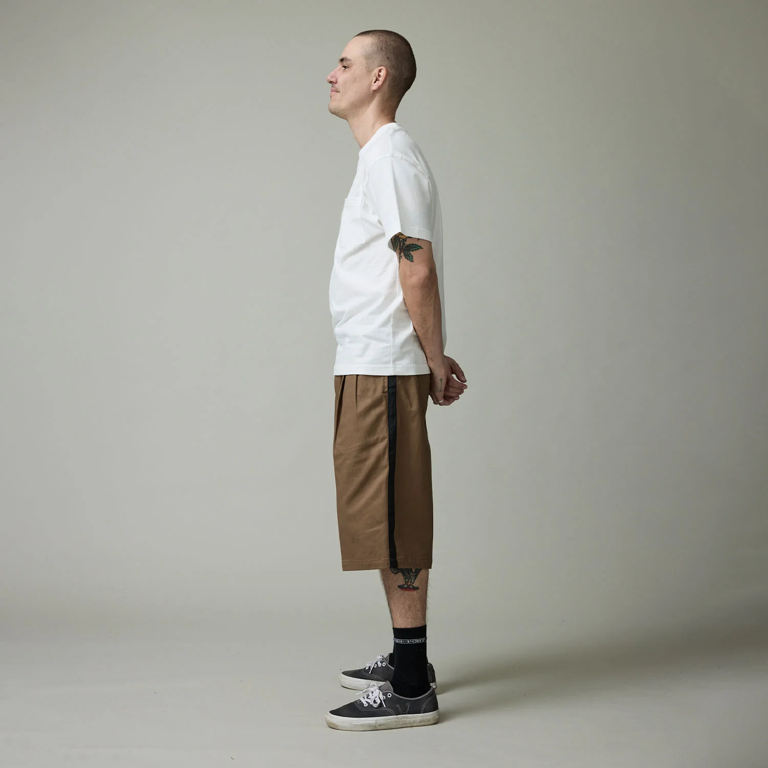 Pass~Port Leagues Club Striped Short - Taupe / Black - Image 5
