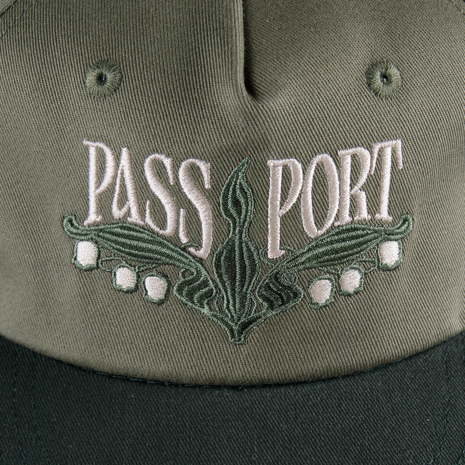 Pass~Port Lily of The Valley Workers Cap - Moss / Dark Military - Image 2