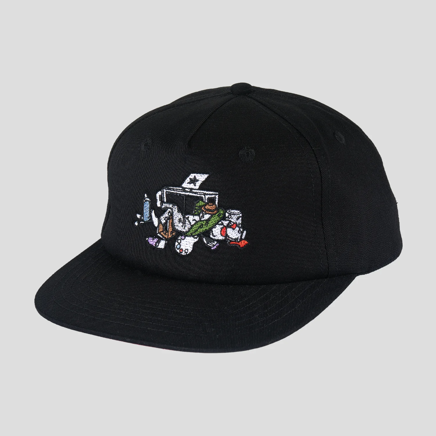 Pass~Port Lucid Dream Workers Cap - Black / Red