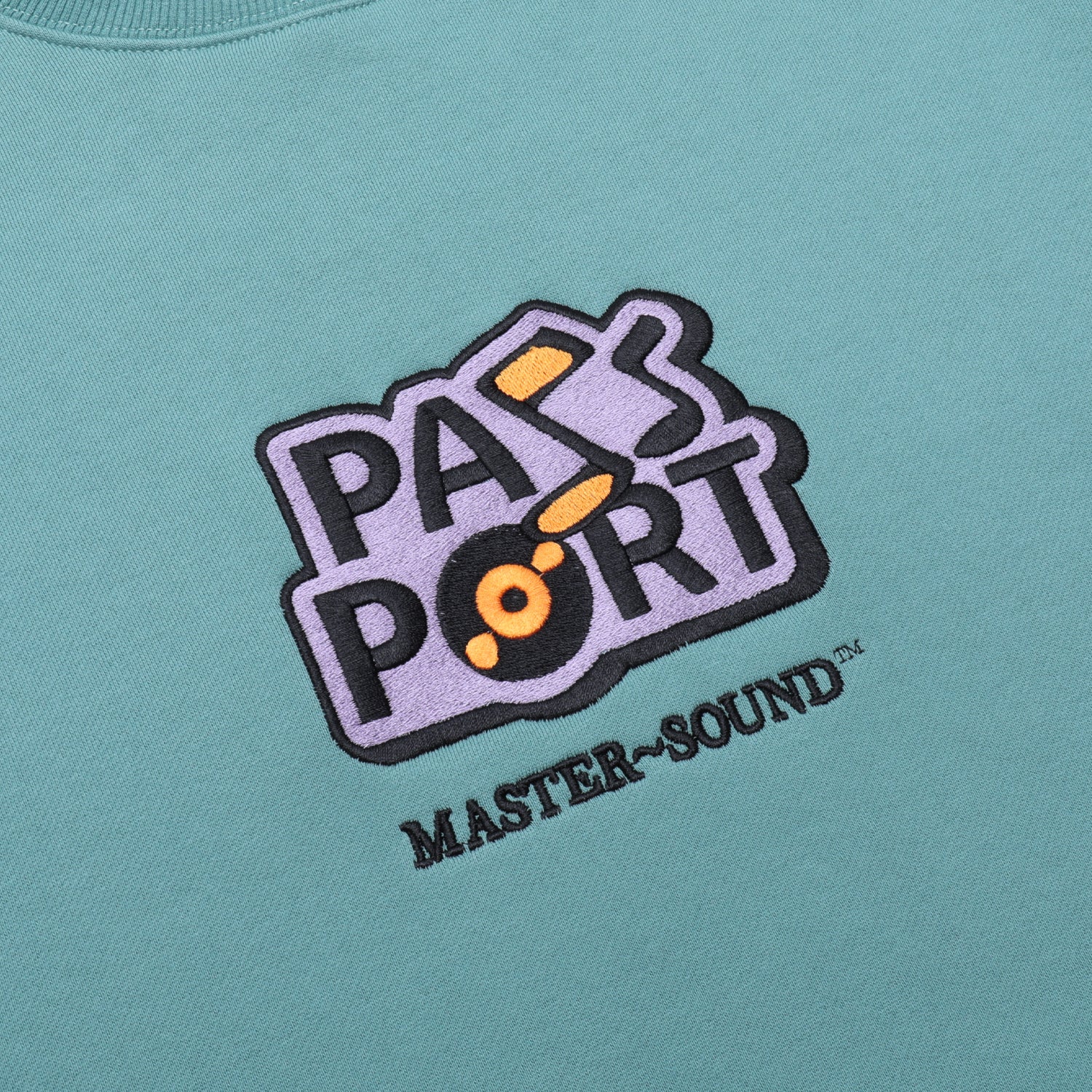 Pass~Port Master~Sounds Sweater - Washed Out Teal - Image 2