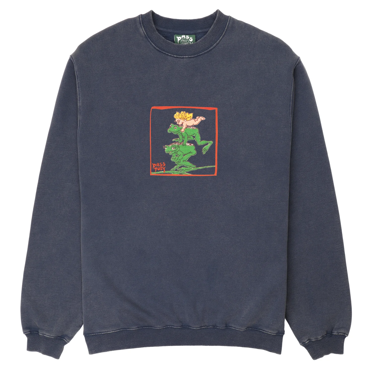 Pass~Port & May Gibbs Leap Frog Sweater - Acid Navy