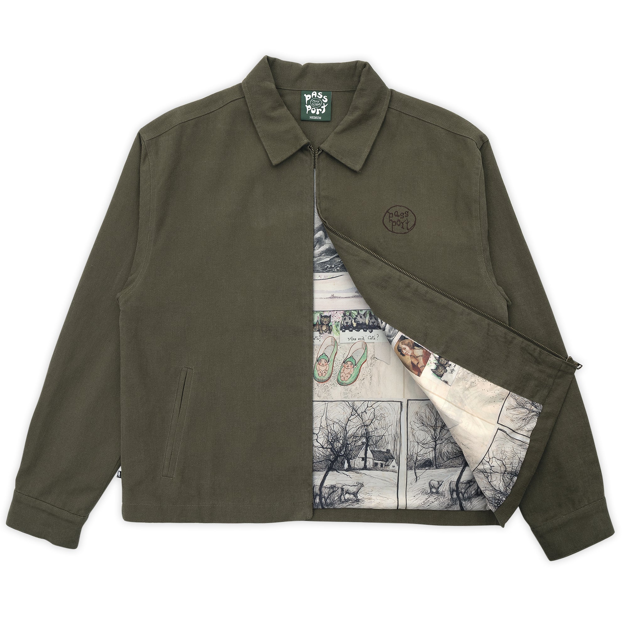 Pass~Port & May Gibbs MG Workers Jacket - Olive - Image 4