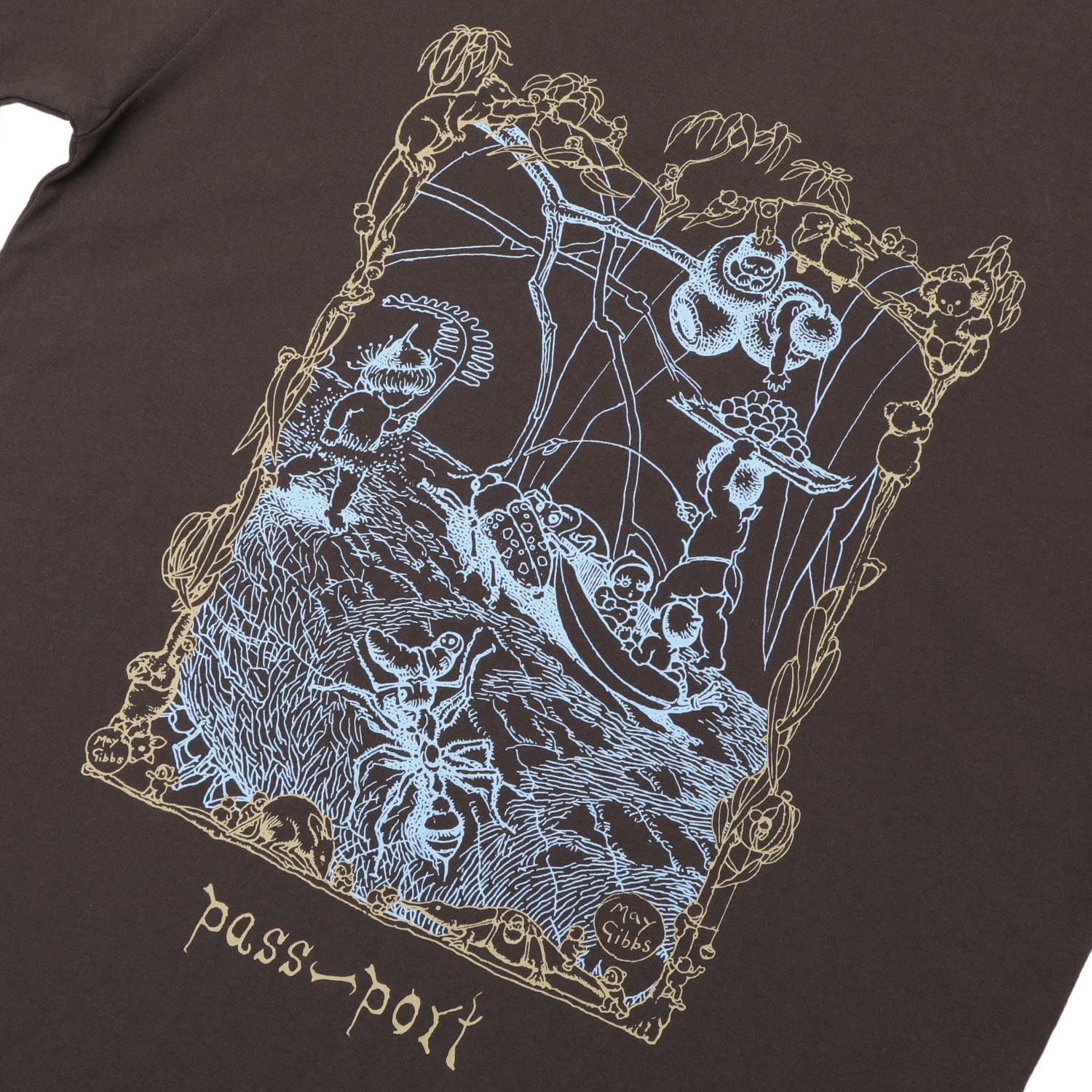 Pass~Port & May Gibbs Scribblegum Tee - Bark - Image 3