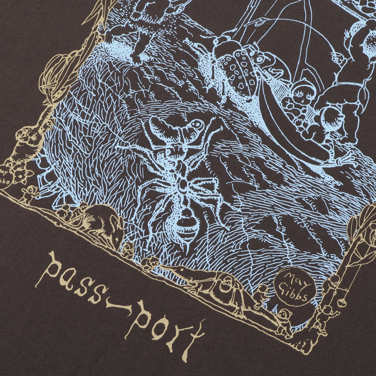 Pass~Port & May Gibbs Scribblegum Tee - Bark - Image 5