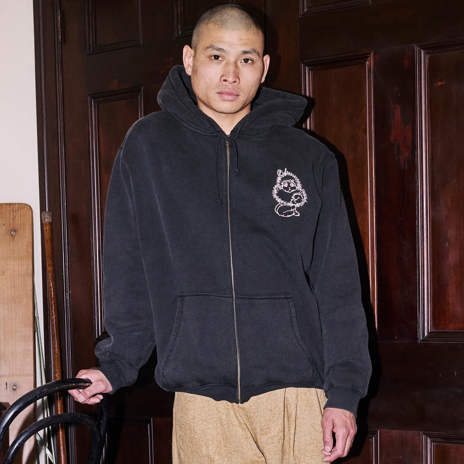 Pass~Port & May Gibbs Webbed Bed Zip Hoodie - Acid Black - Image 2