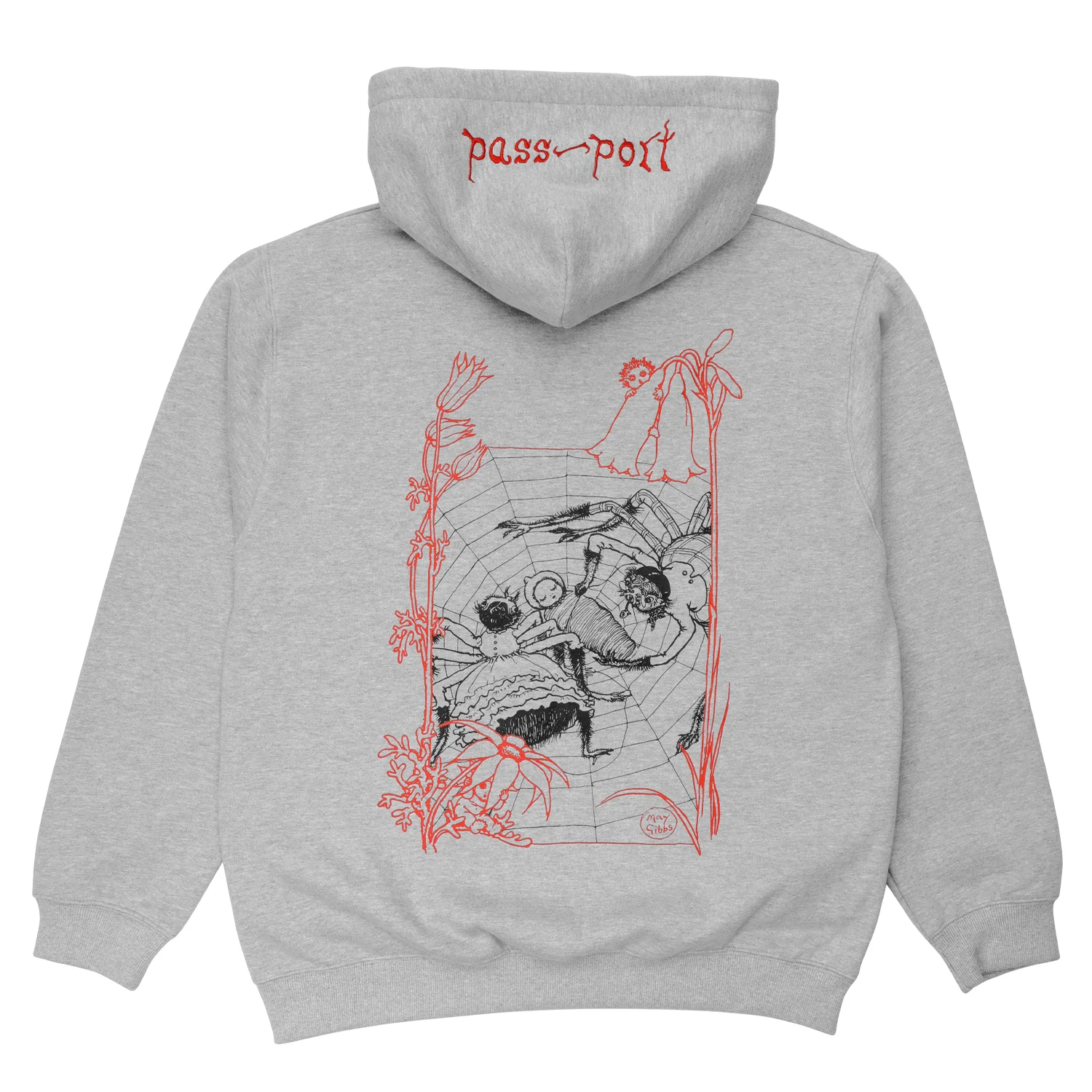 Pass~Port & May Gibbs Webbed Bed Zip Hoodie - Ash - Image 4