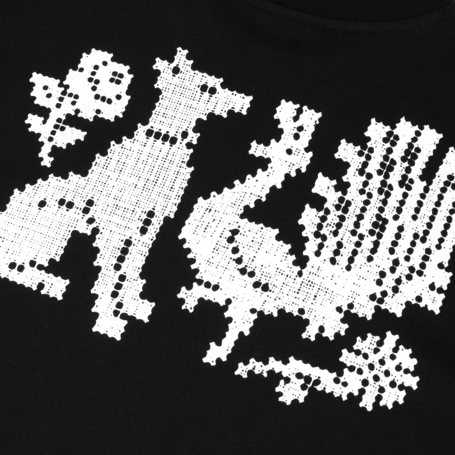 Pass~Port Needlework Tee - Black - Image 4