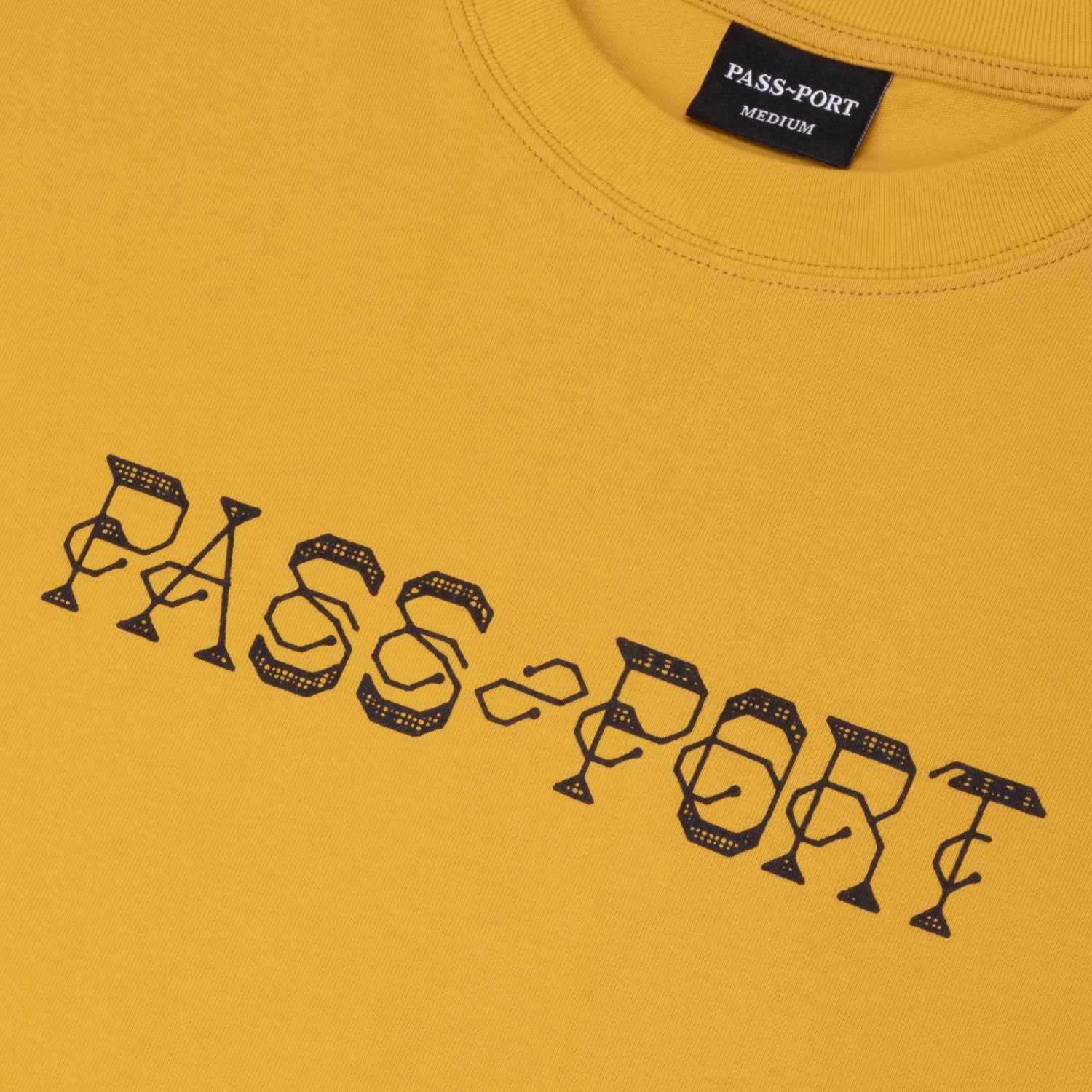 Pass~Port Needlework Tee - Gold - Image 3
