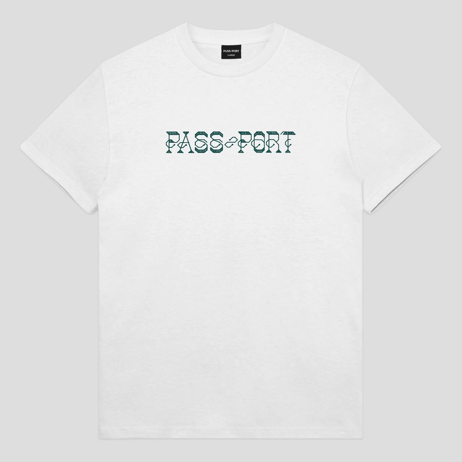Pass~Port Needlework Tee - White