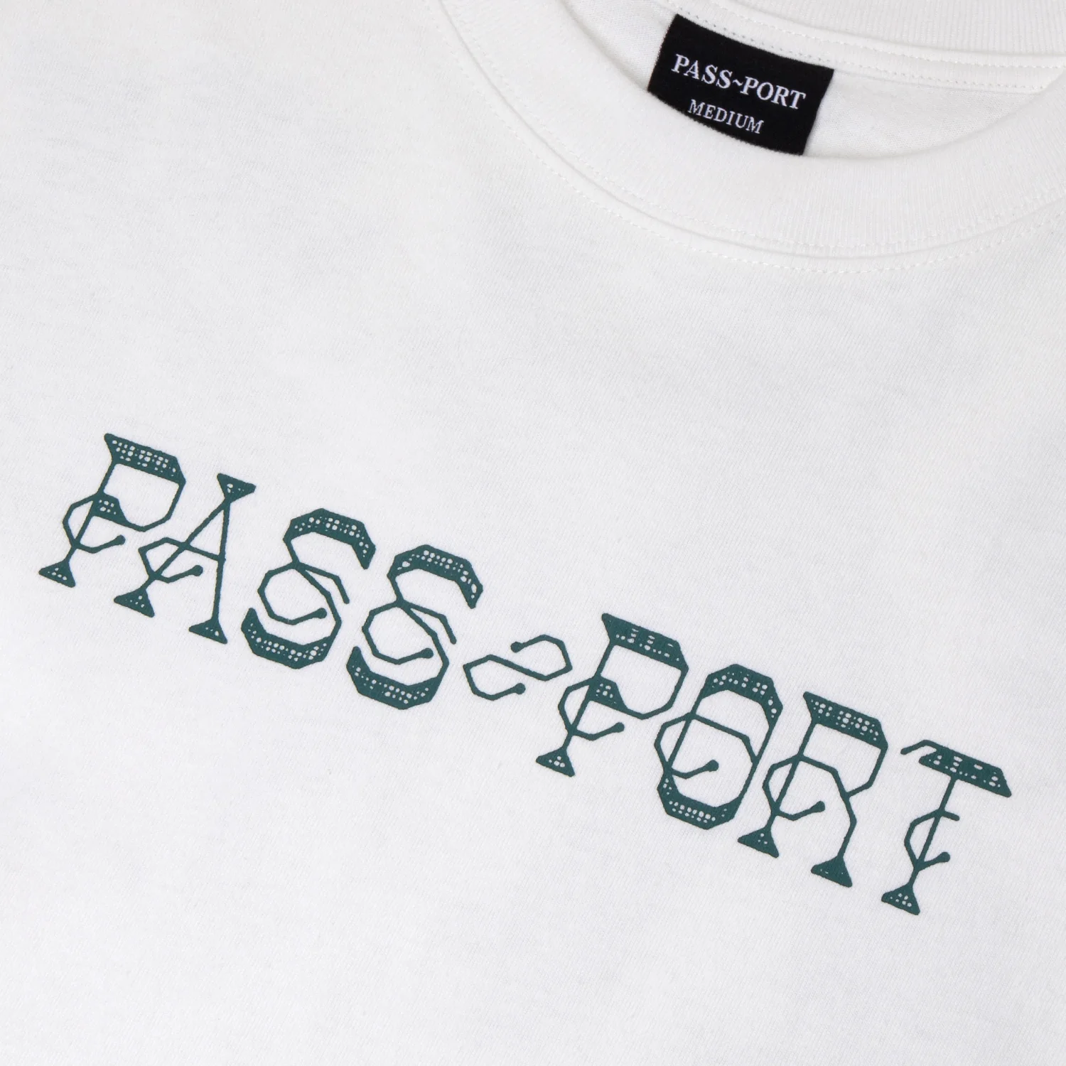 Pass~Port Needlework Tee - White - Image 3