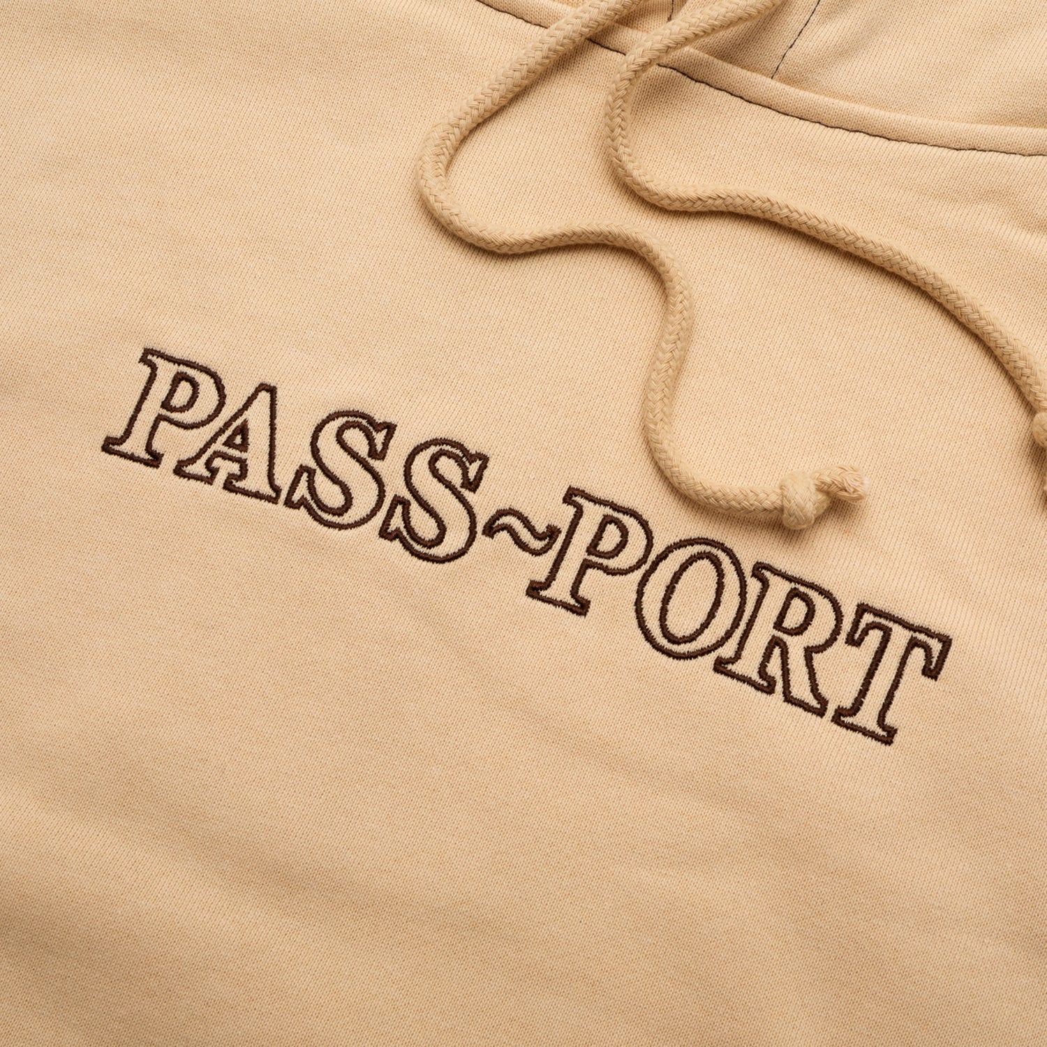 Pass~Port Official Organic Cotton Hoodie - Sand - Image 2