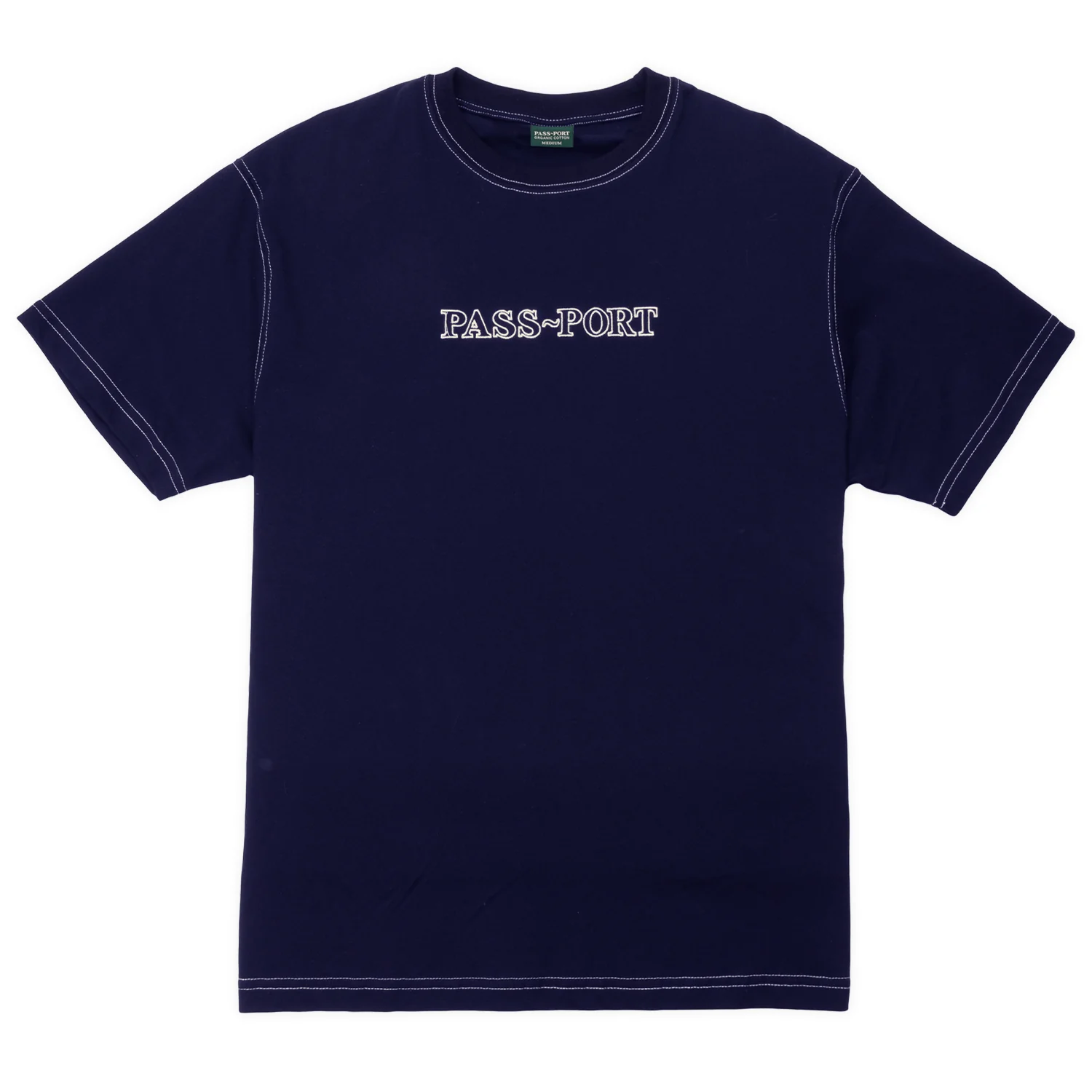 Pass~Port Official Organic Cotton Tee - Navy - Image 2