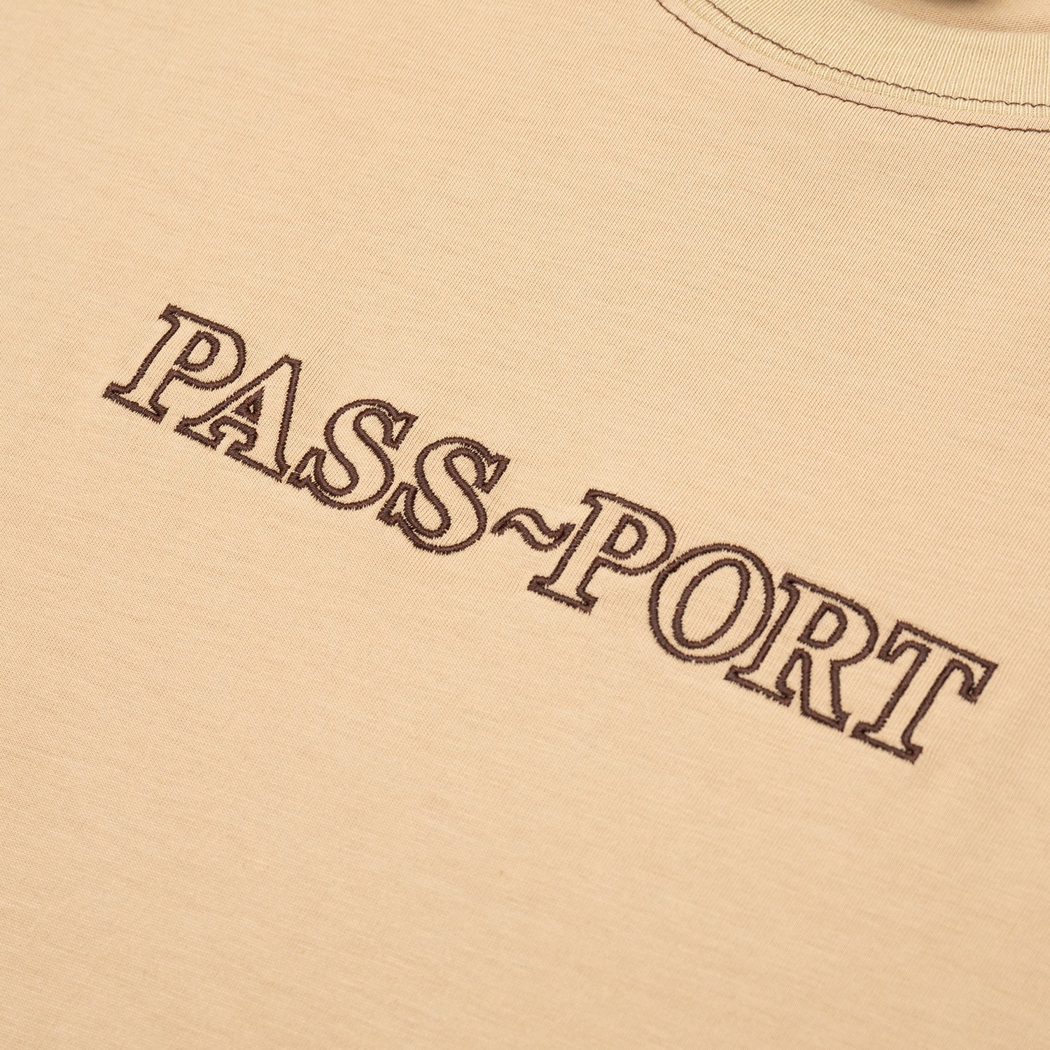 Pass~Port Official Organic Cotton Tee - Sand - Image 2
