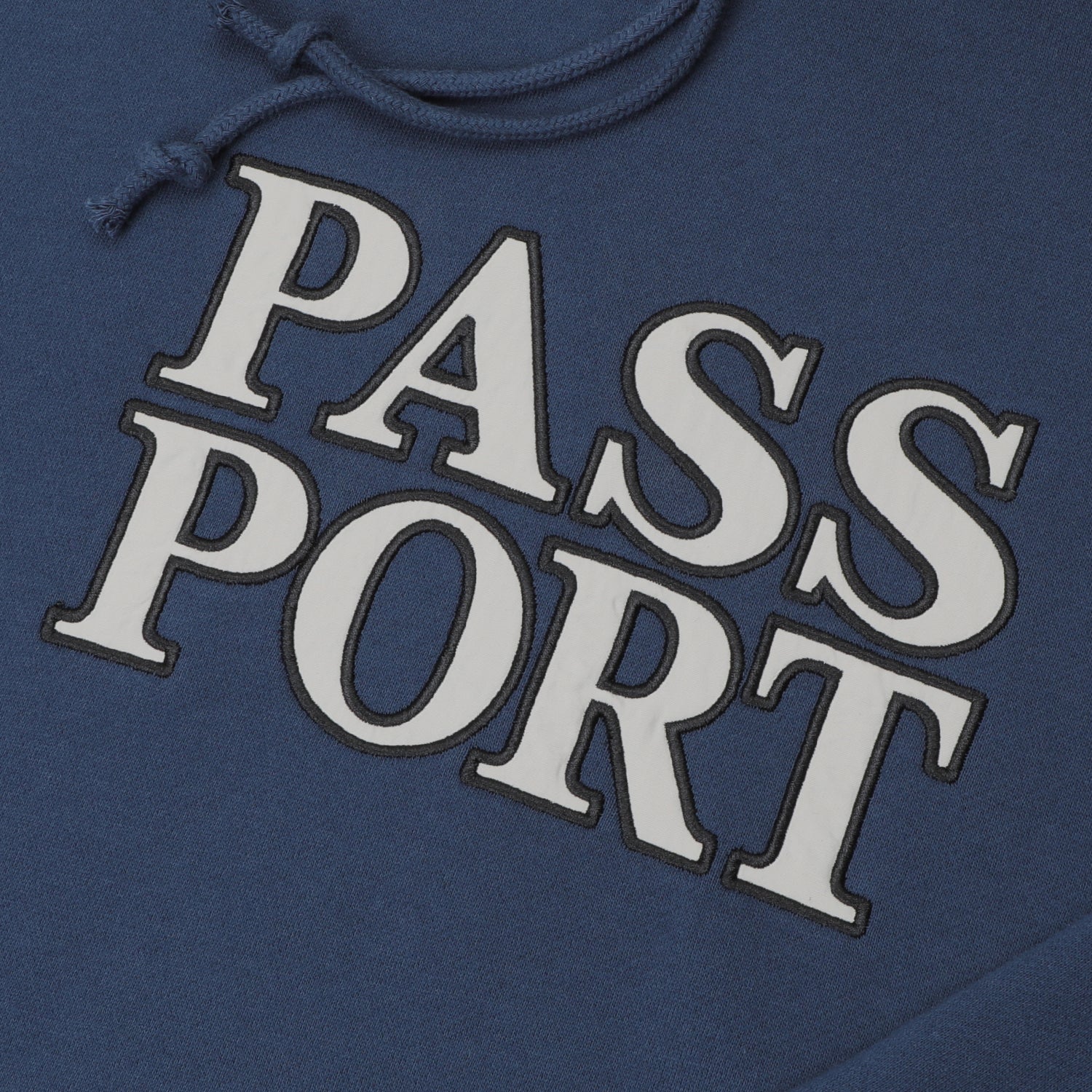 Pass~Port Official Stacked Applique Hood - Navy - Image 2