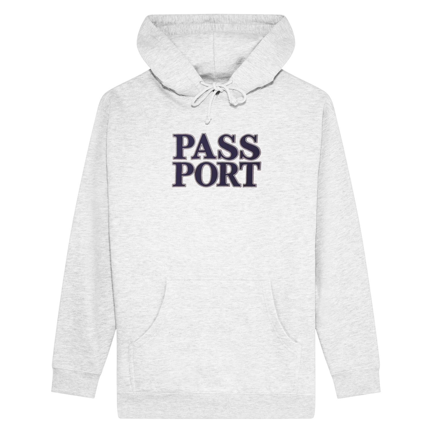 Pass~Port Official Stacked Applique Hood - White Marle - Image 2