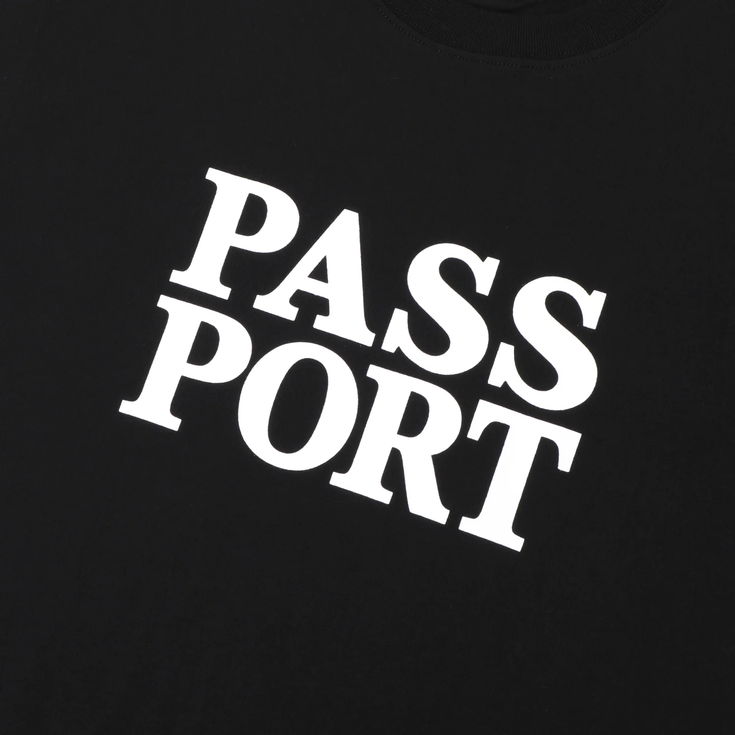 Pass~Port Official Stacked Tee - Black - Image 2