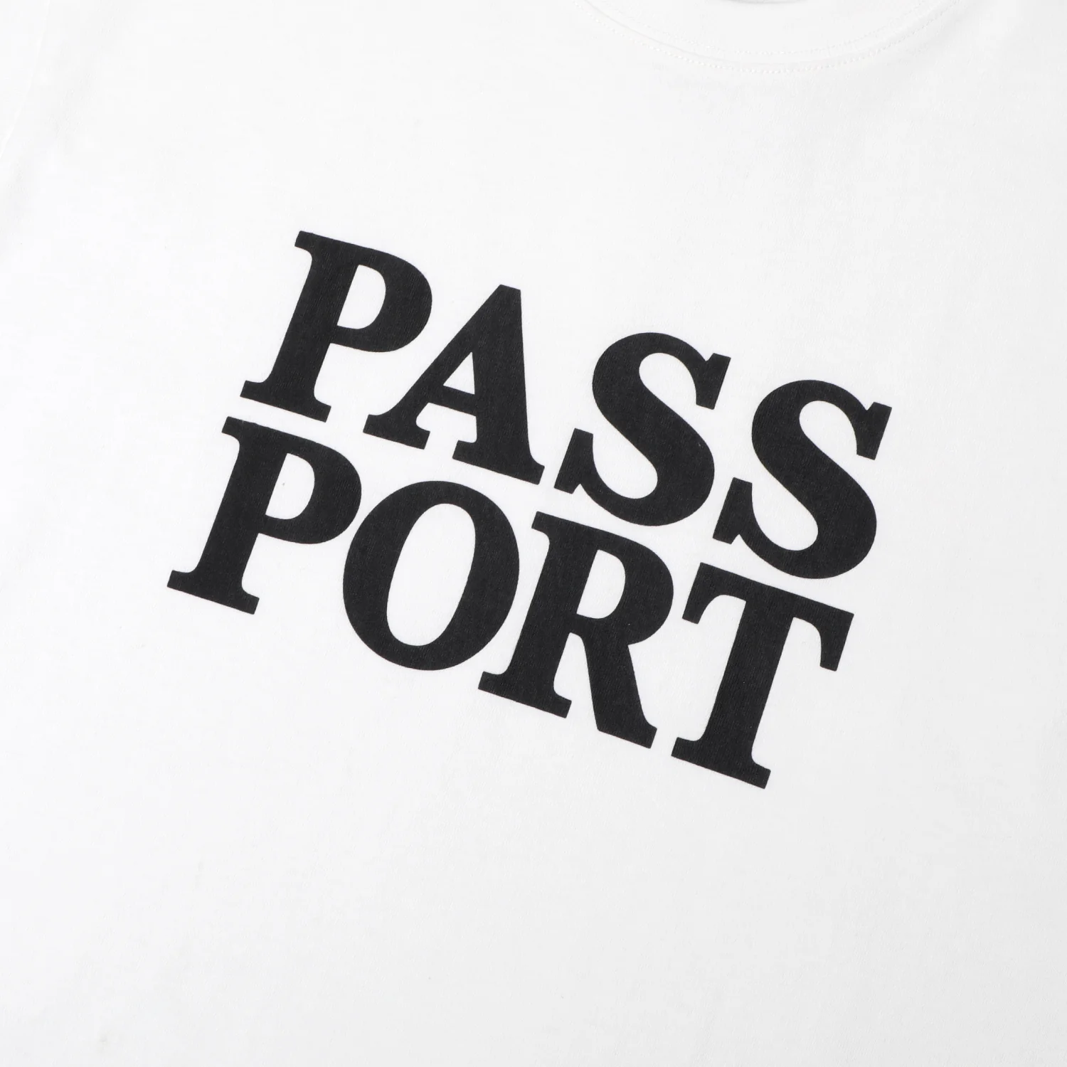 Pass~Port Official Stacked Tee - White - Image 2