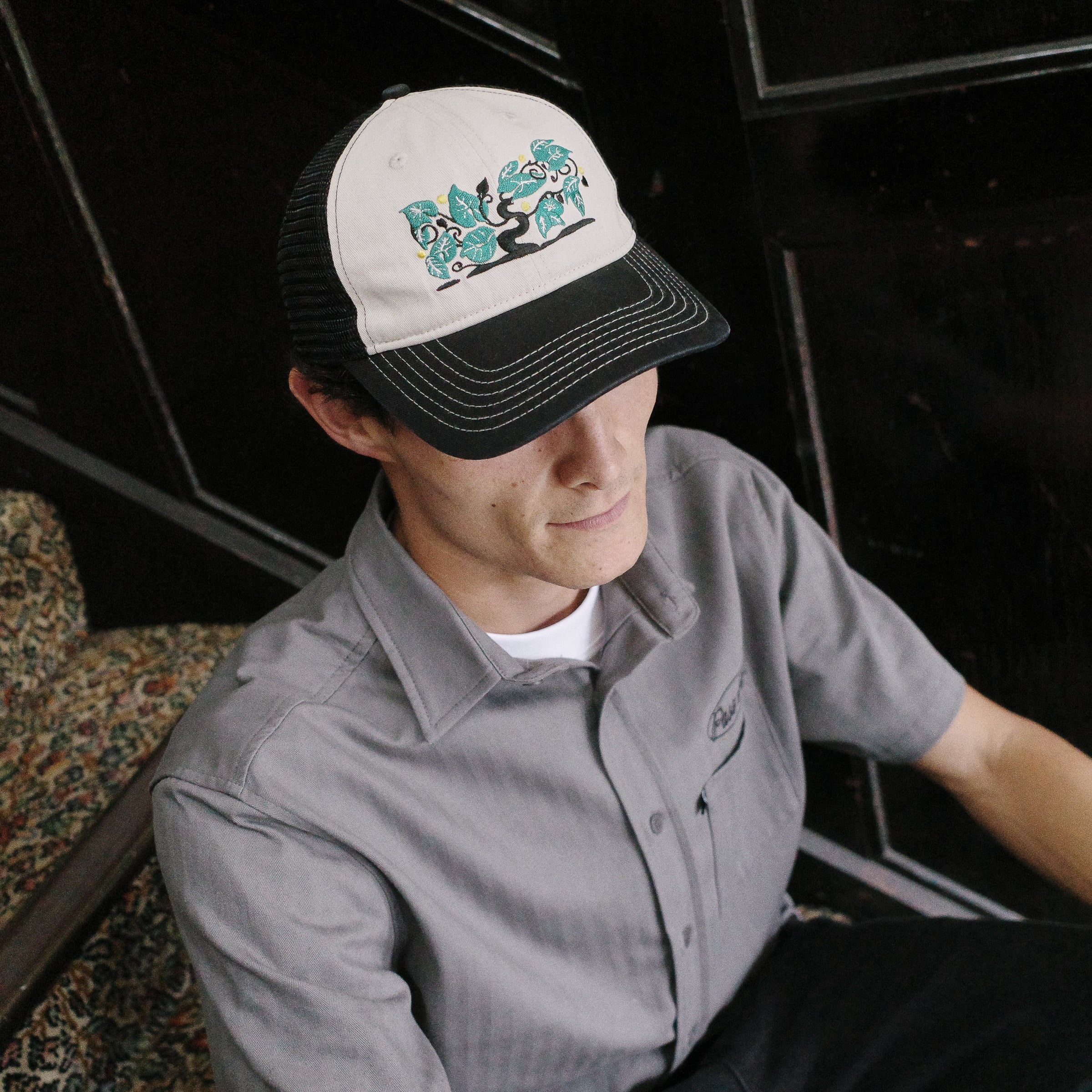 Pass~Port Orchard Leagues Trucker - Black / Off White - Image 4
