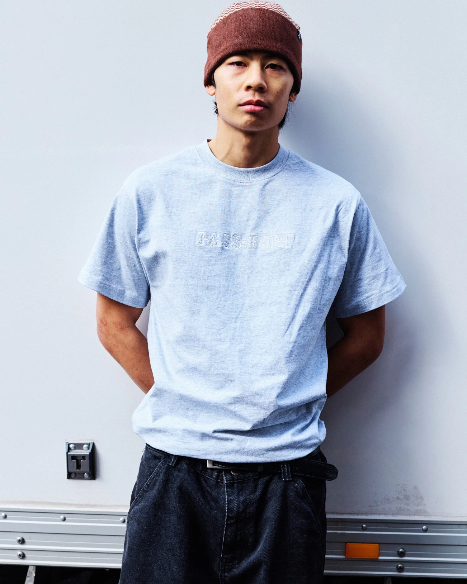 Pass~Port Organic Cotton Zig Zag Beanie - Bark - Image 3