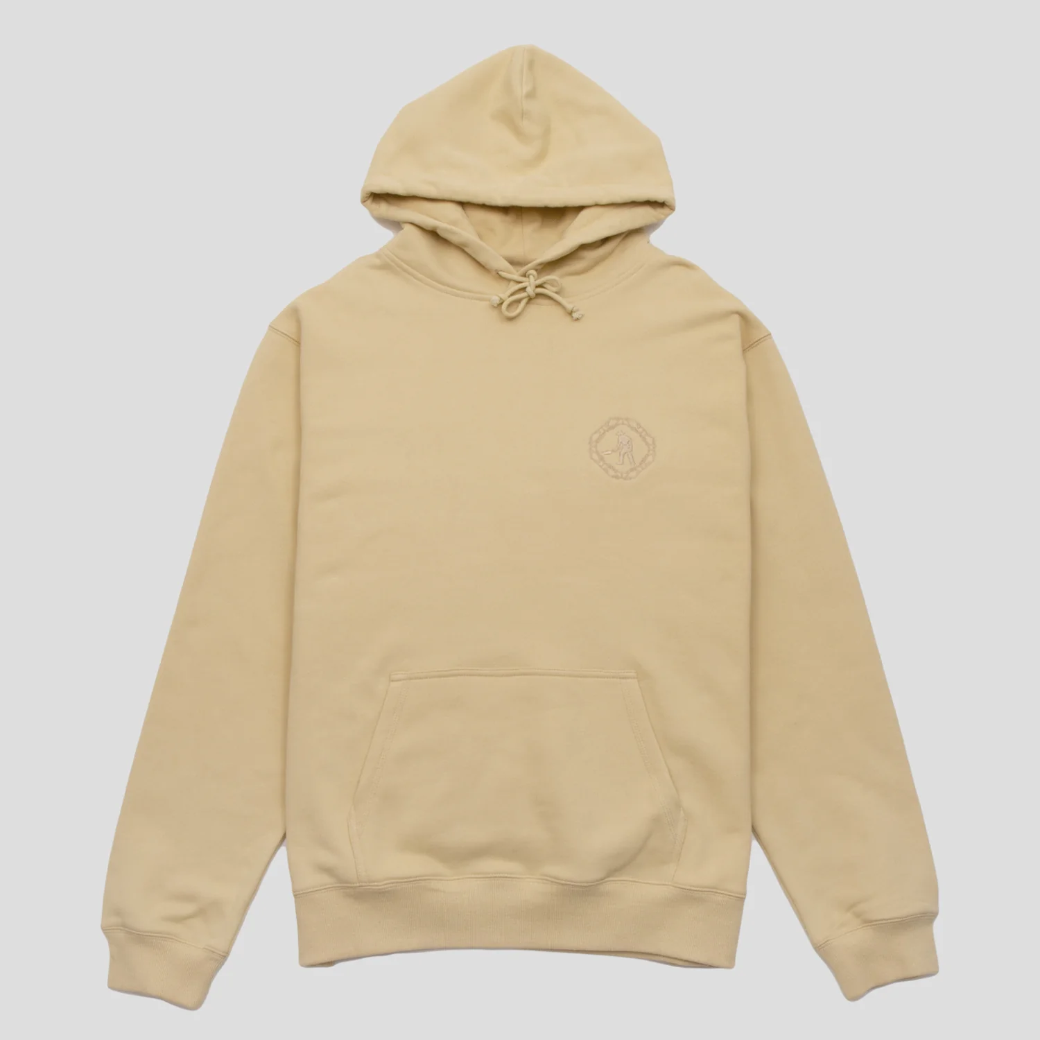 Pass~Port Organic Embroidery Hoodie - Sand