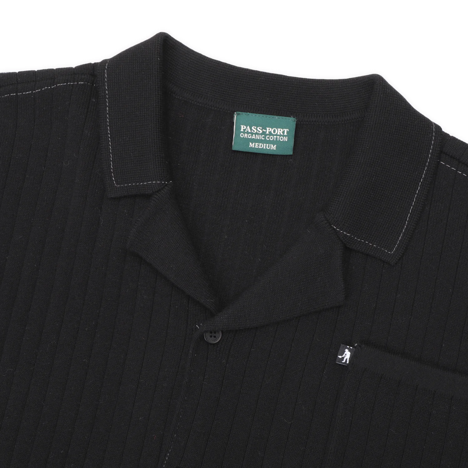 Pass~Port Organic Knit Leagues Shirt - Black - Image 2
