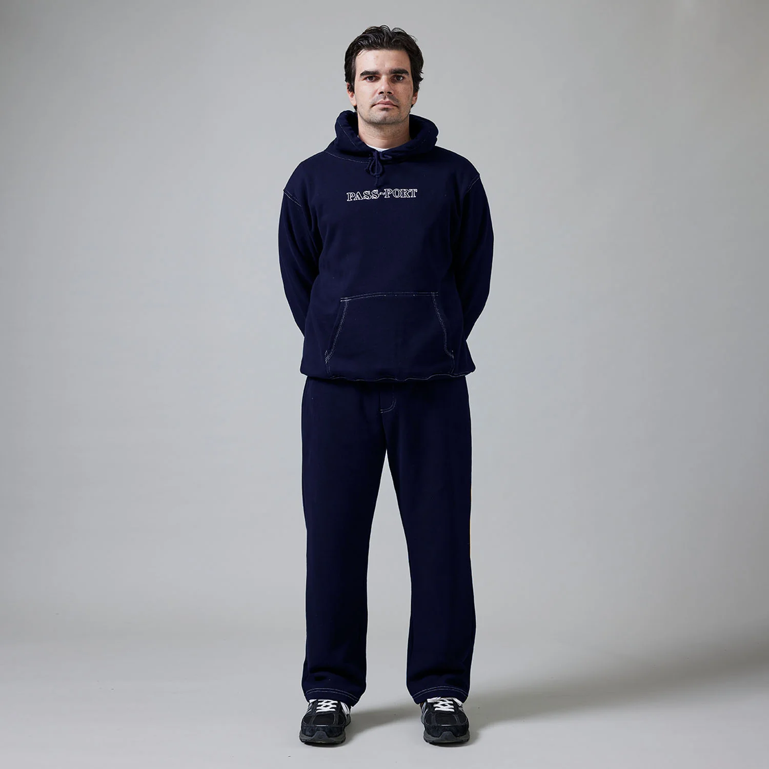 Pass~Port Organic Track Pants - Navy - Image 4