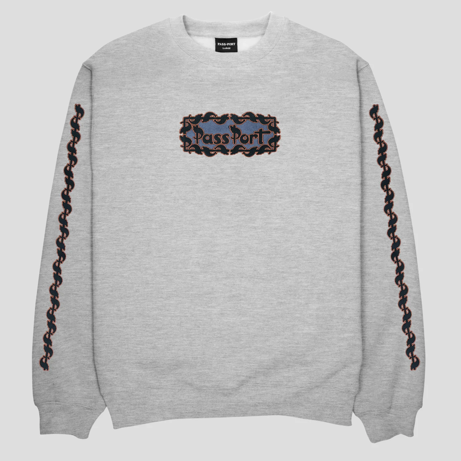 Pass~Port Pattoned Sweater - Ash