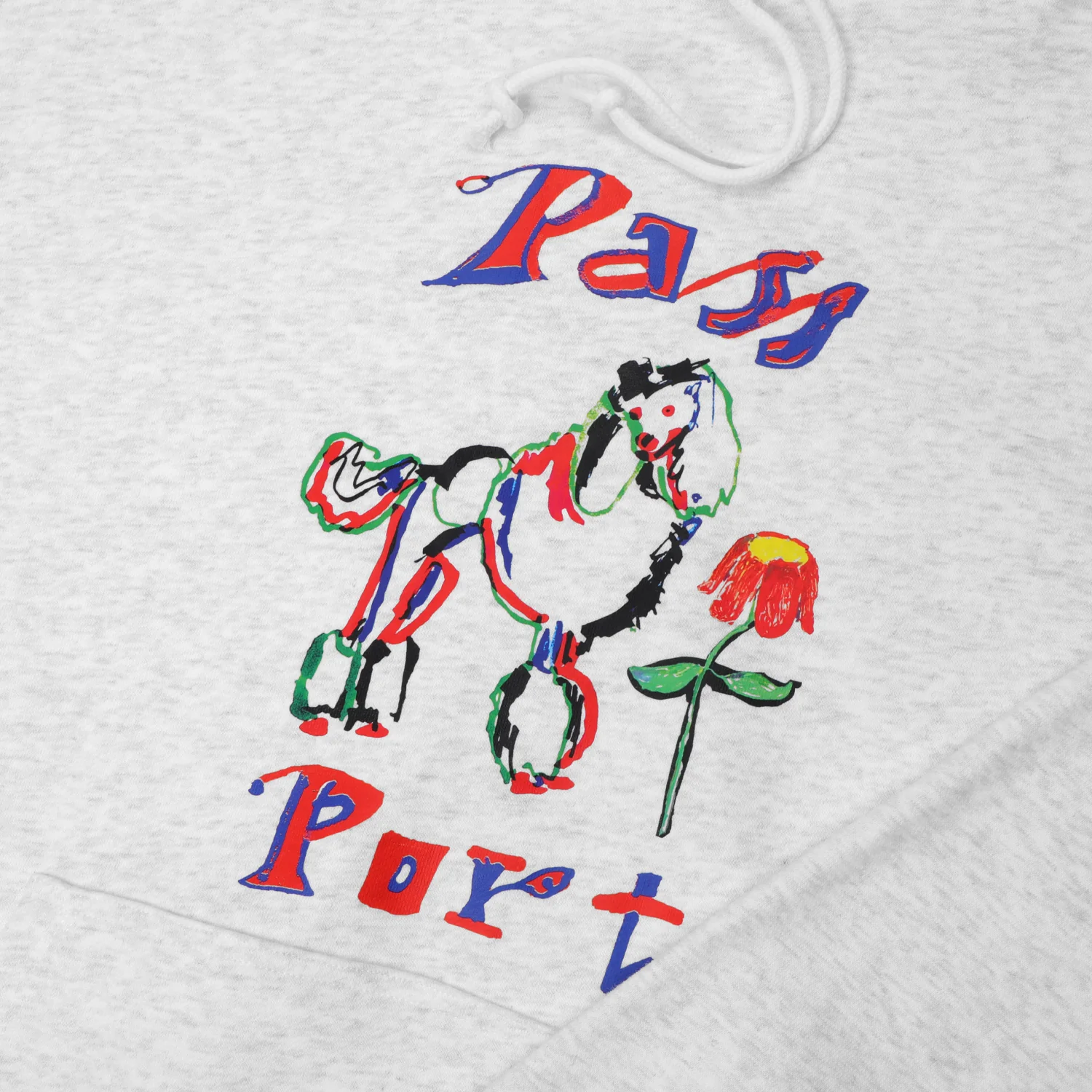 Pass~Port Poodle Organic Hood - White Marle - Image 2