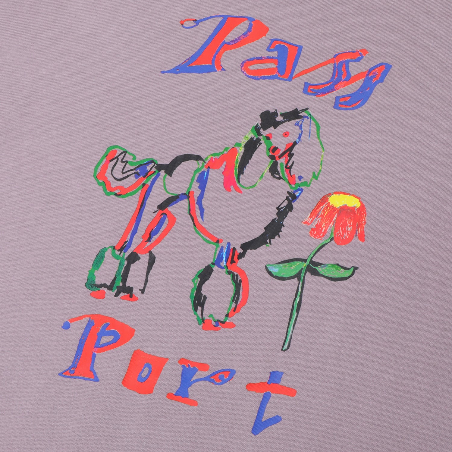 Pass~Port Poodle Organic Tee - Dusty Lilac - Image 2