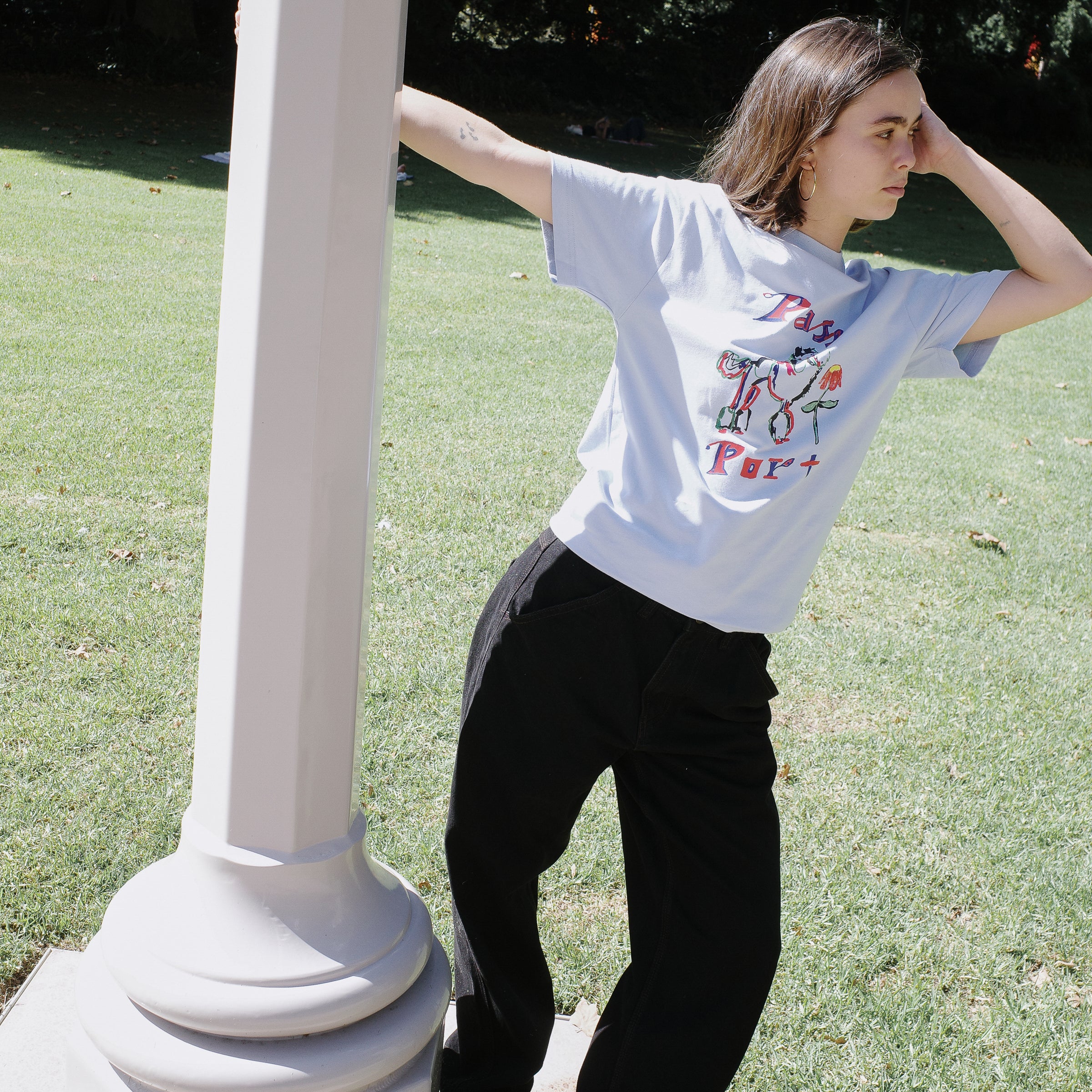 Pass~Port Poodle Organic Tee - White - Image 3