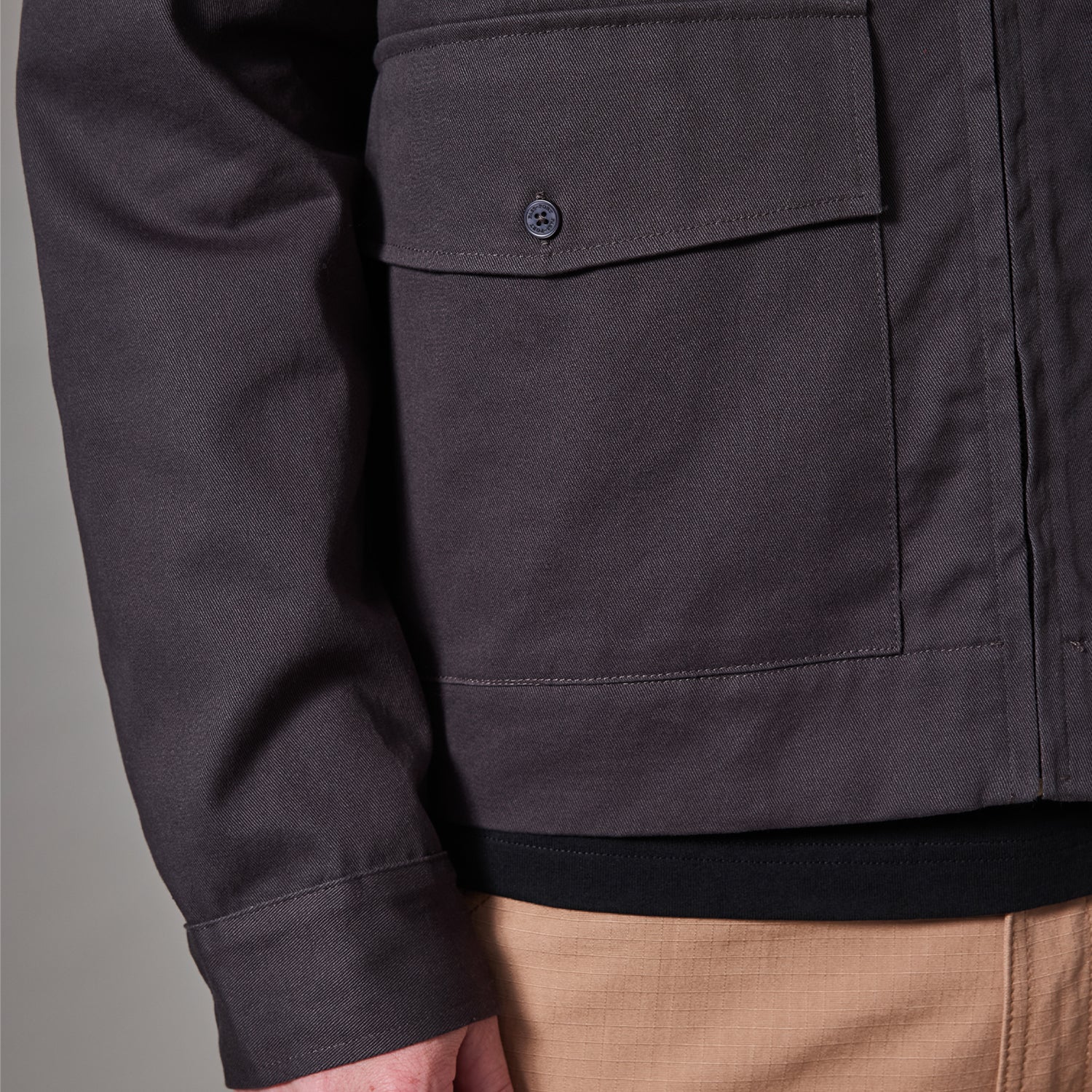 Pass~Port Radio Silence Workers Jacket - Charcoal - Image 3