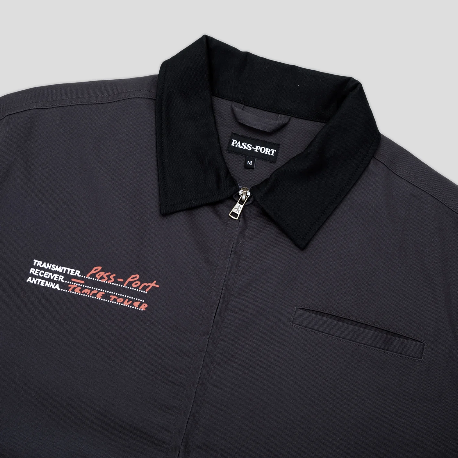 Pass~Port Radio Silence Workers Jacket - Charcoal - Image 5