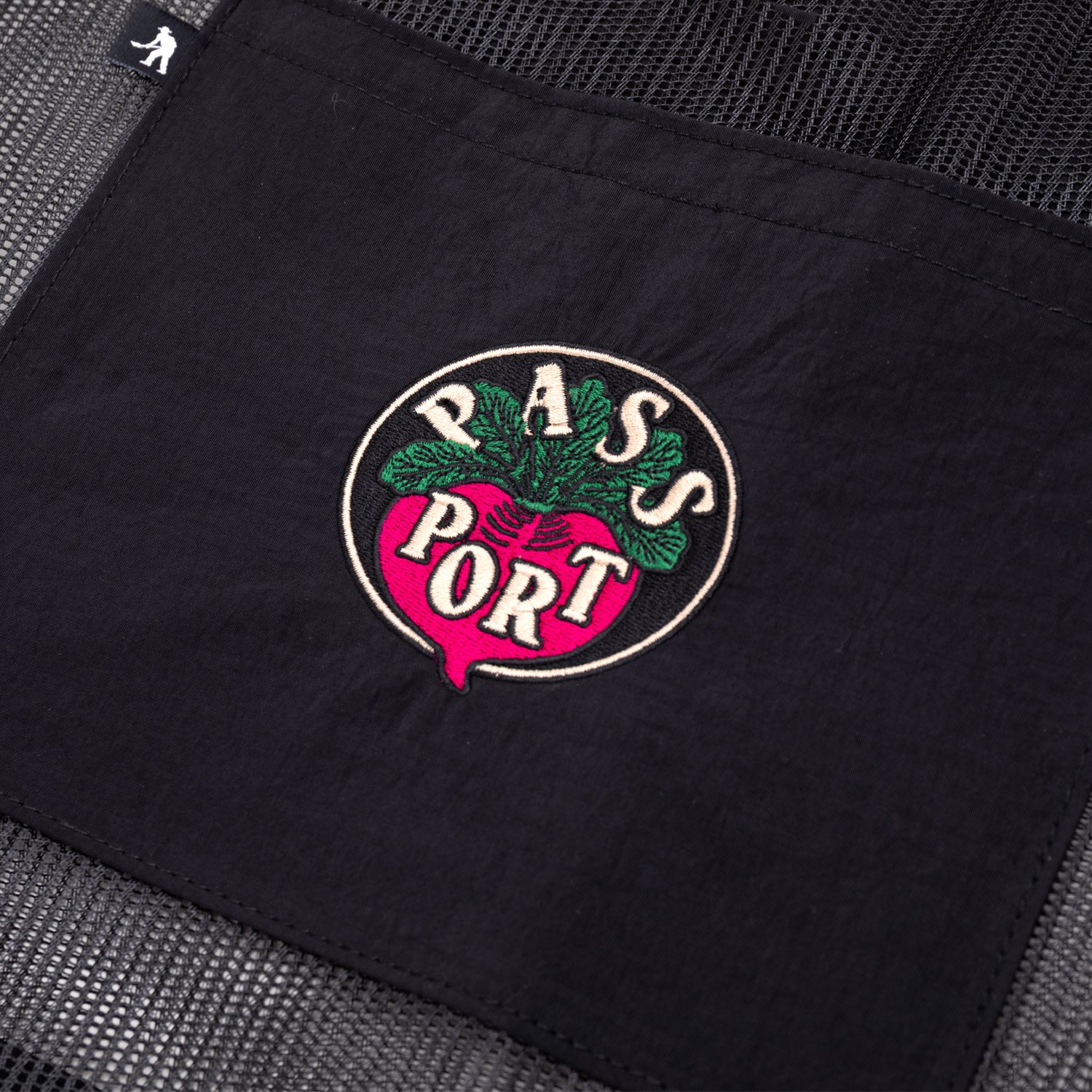 Pass~Port Radish RPET Mesh Tote Bag - Black - Image 5