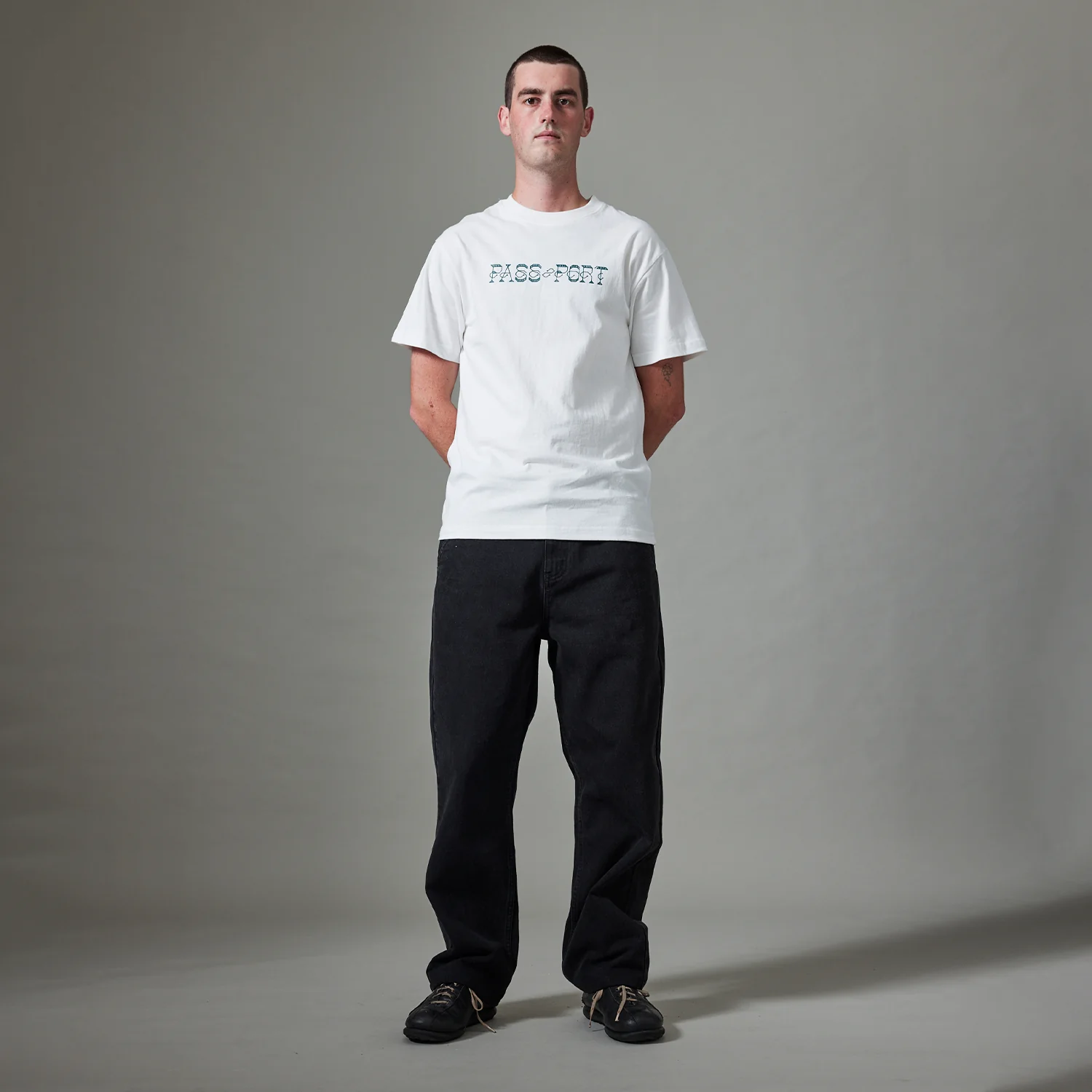 Pass~Port Recycled Cotton Workers Club Classic Jean - Washed Black - Image 3